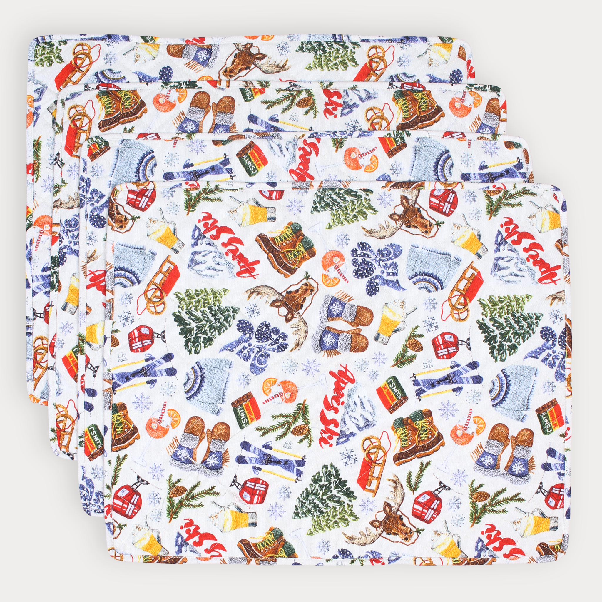 Tablett (Set om 4) - Après Ski