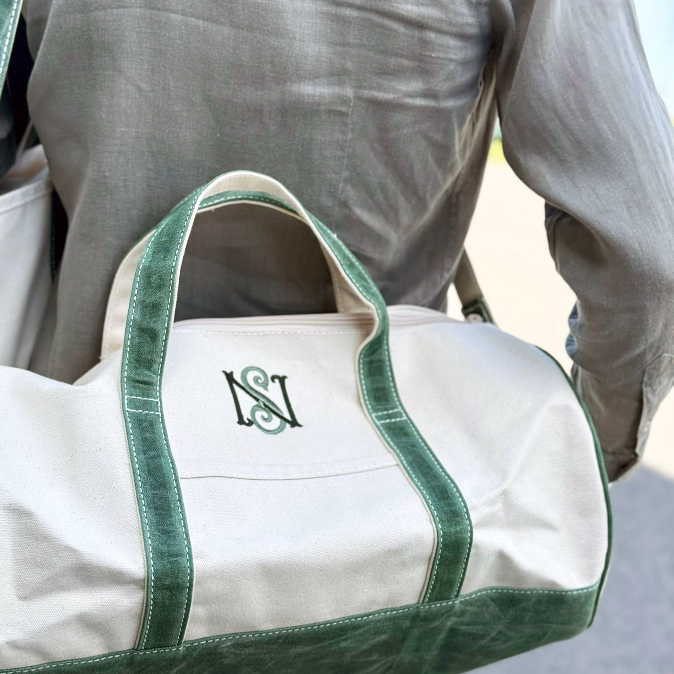 Banker Bag - Waxed Deerfield Green