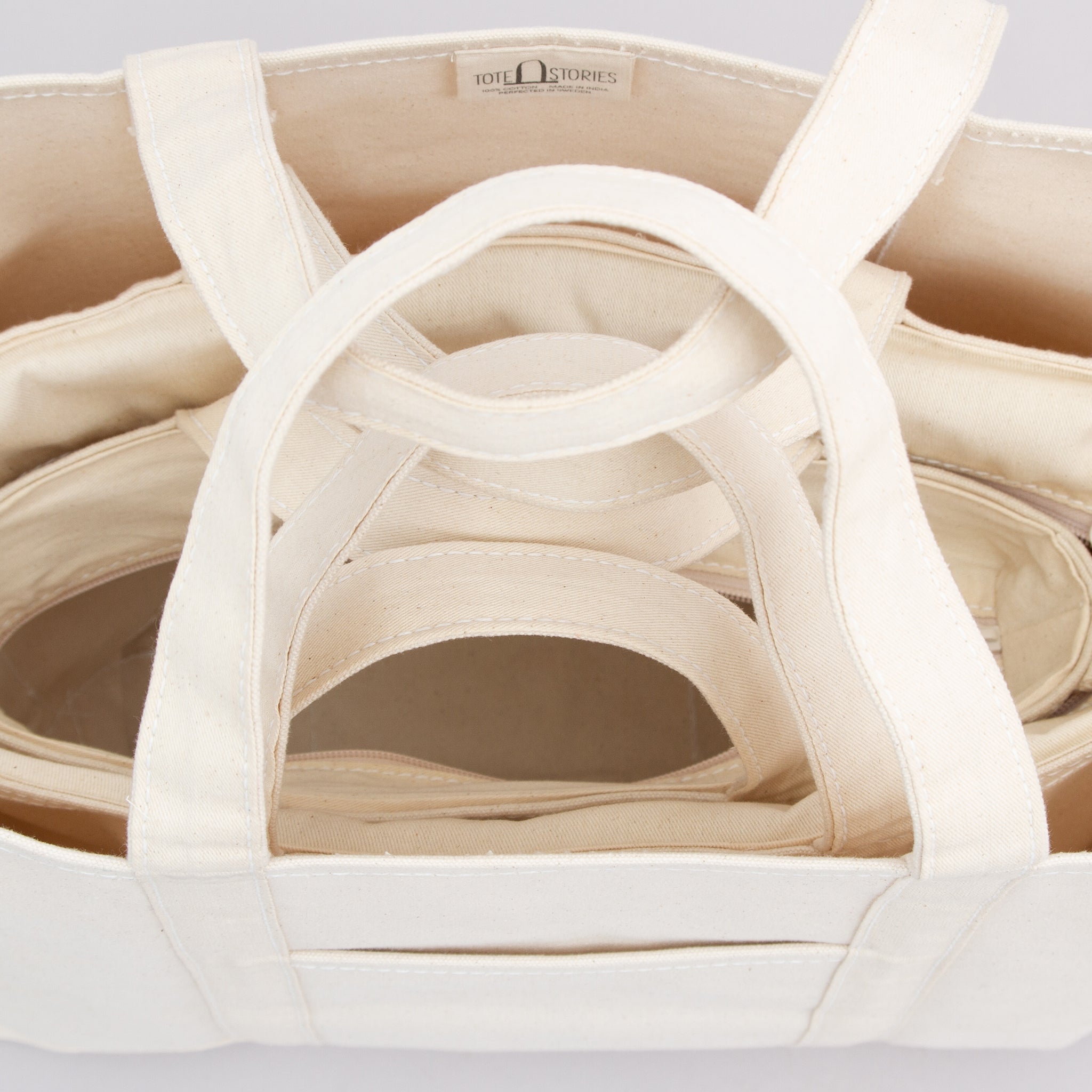 Classic tote bag - White - stack