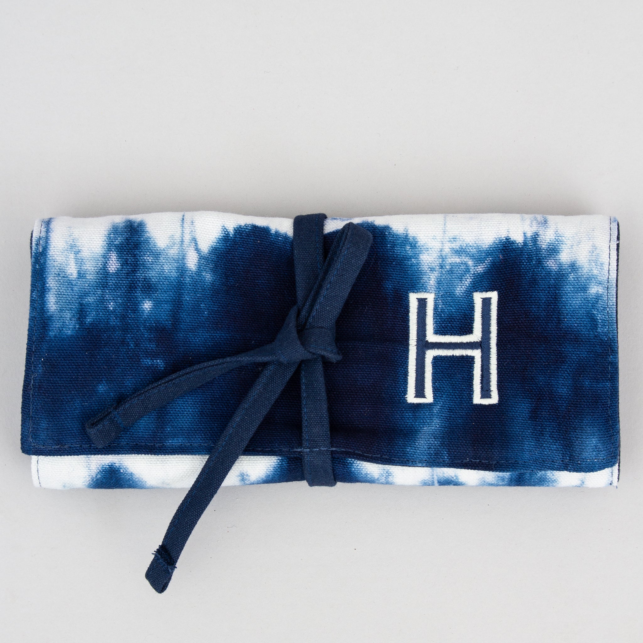 Jewelry Roll - Shibori Blue