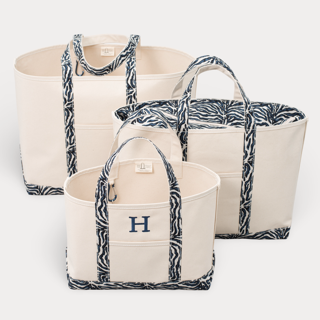 Limited Tote Bag - Zebra Falsterbo Ocean