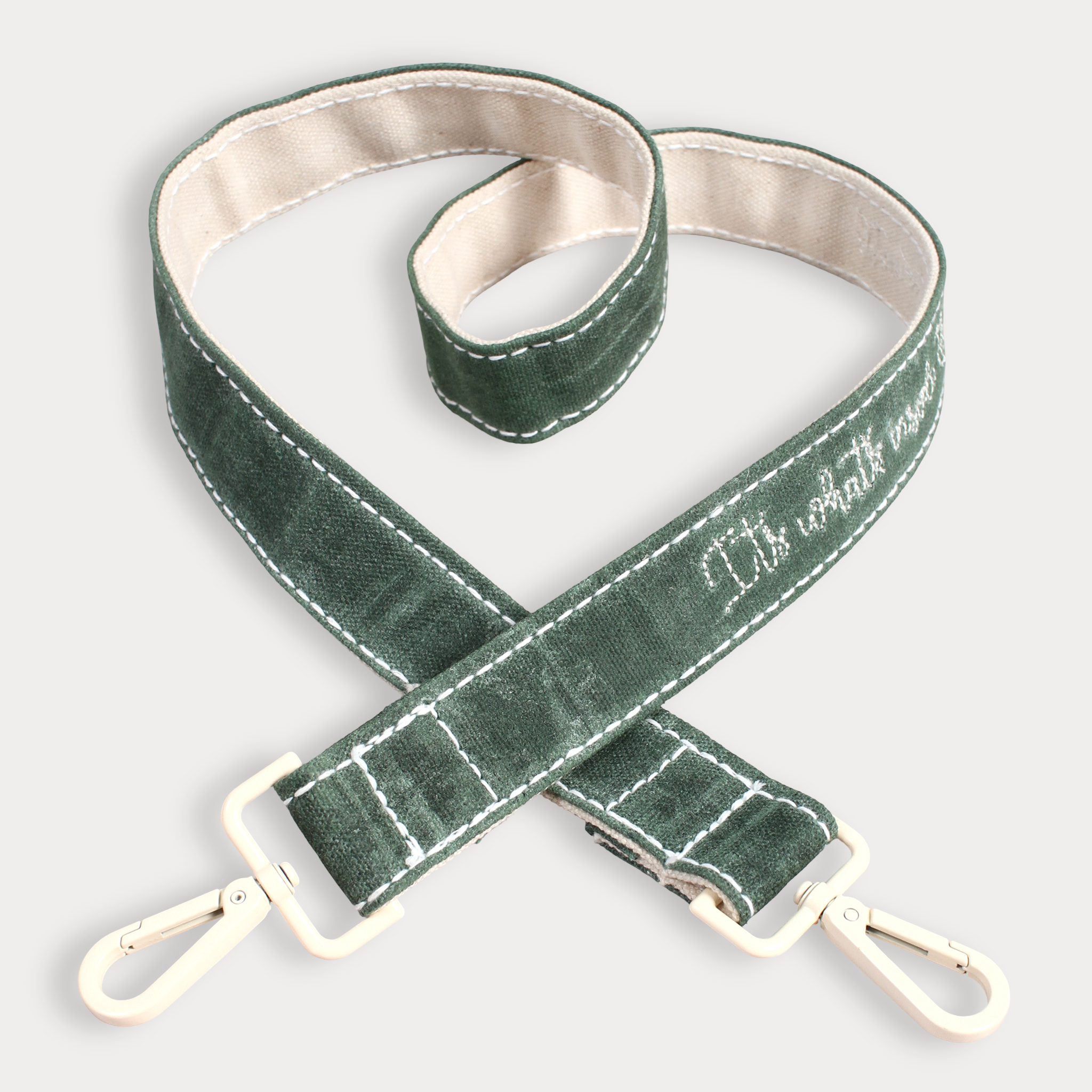 Long Strap - Waxed Deerfield Green