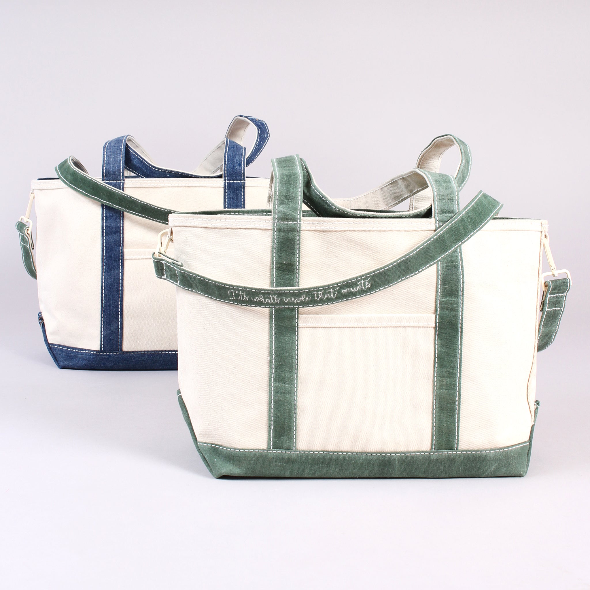 Long Strap - Waxed Deerfield Green