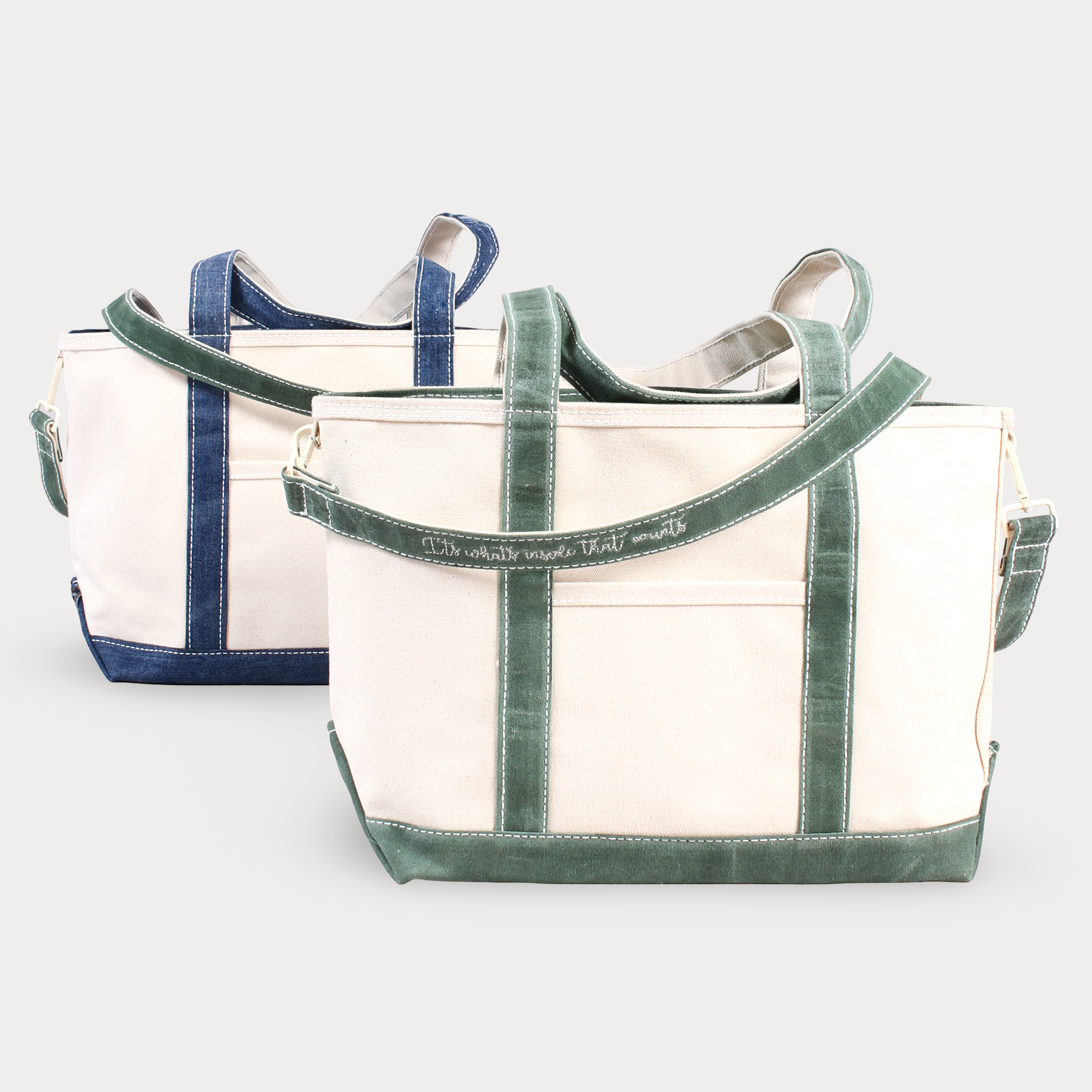 Long Strap - Waxed Deerfield Green