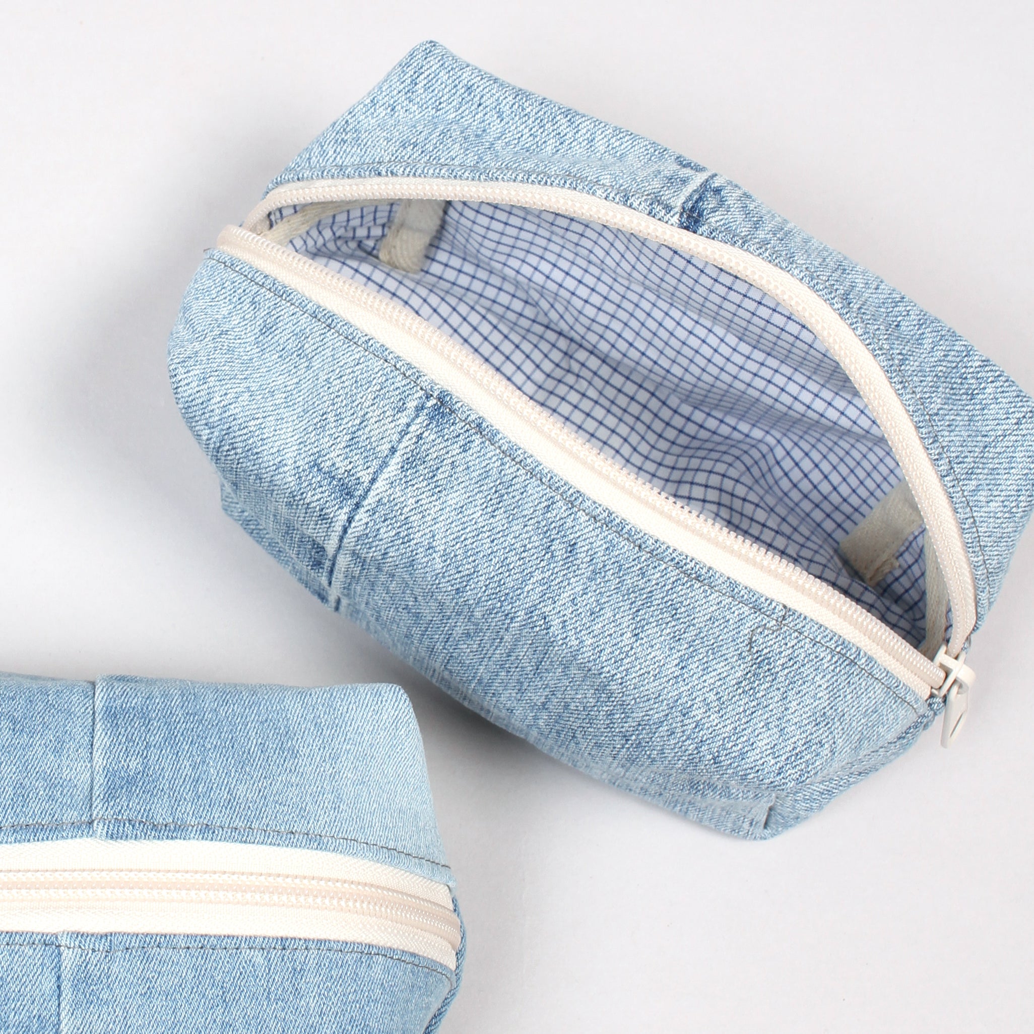 Makeup Bag - Denim Light Indigo