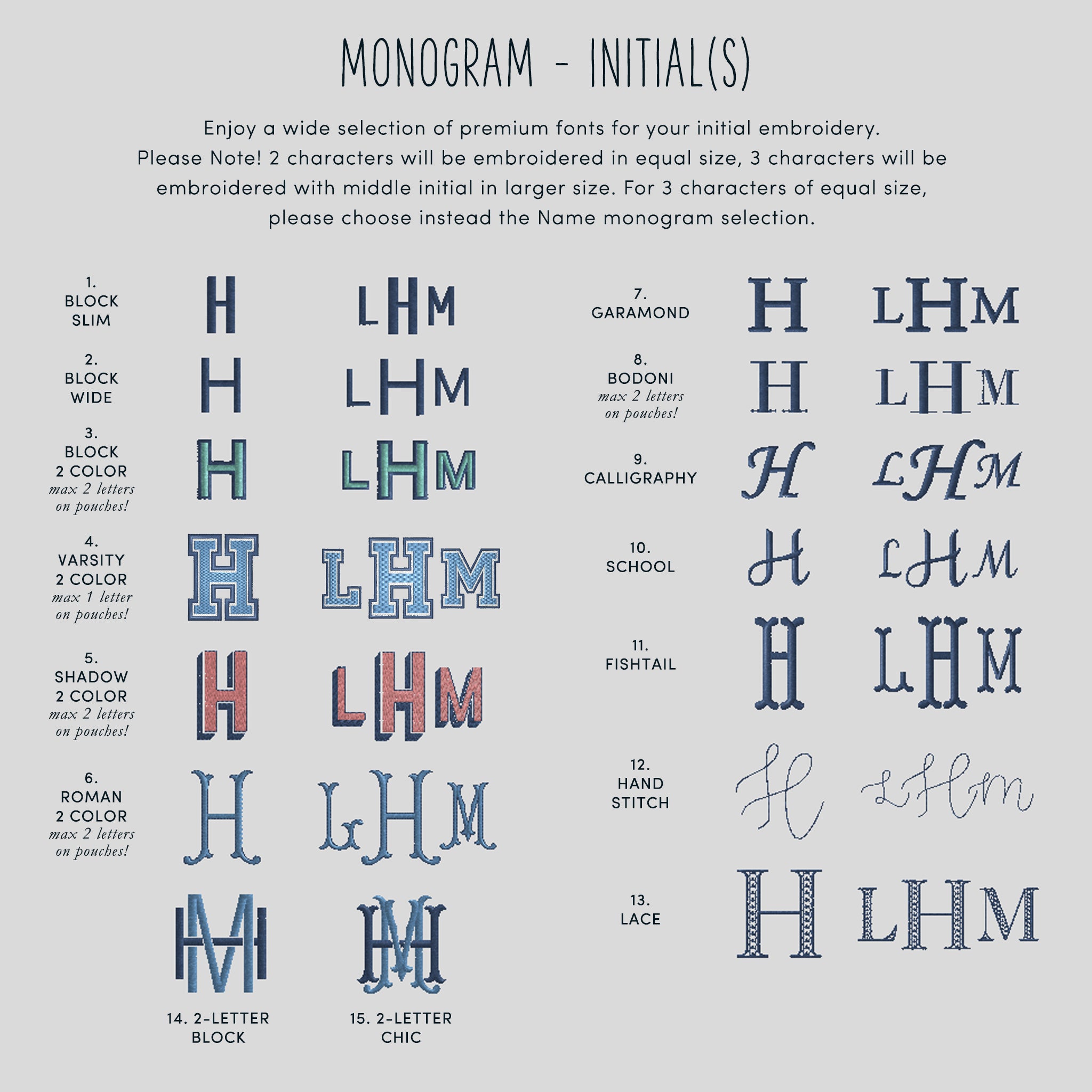 Monogram Initials