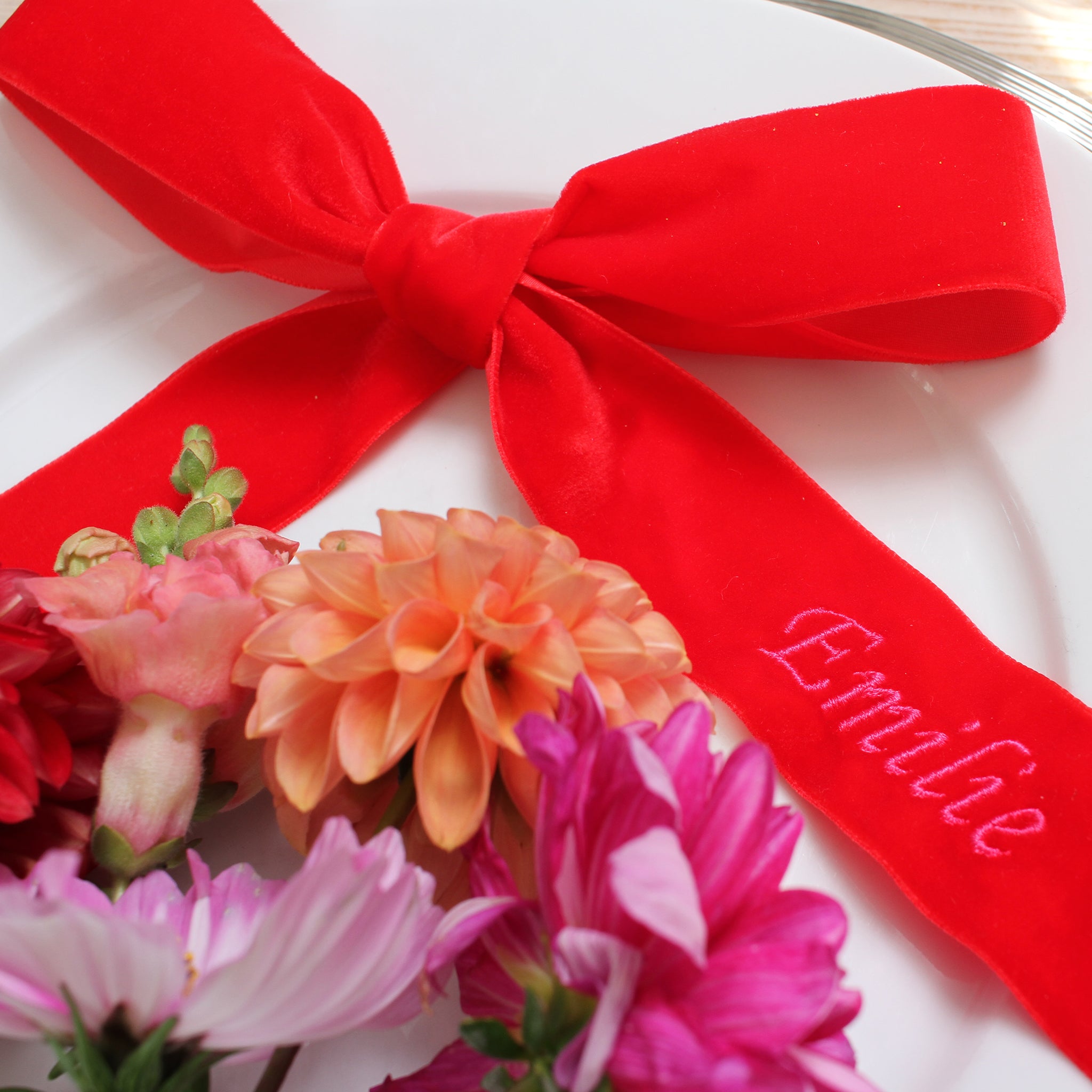 Samtband - London Red