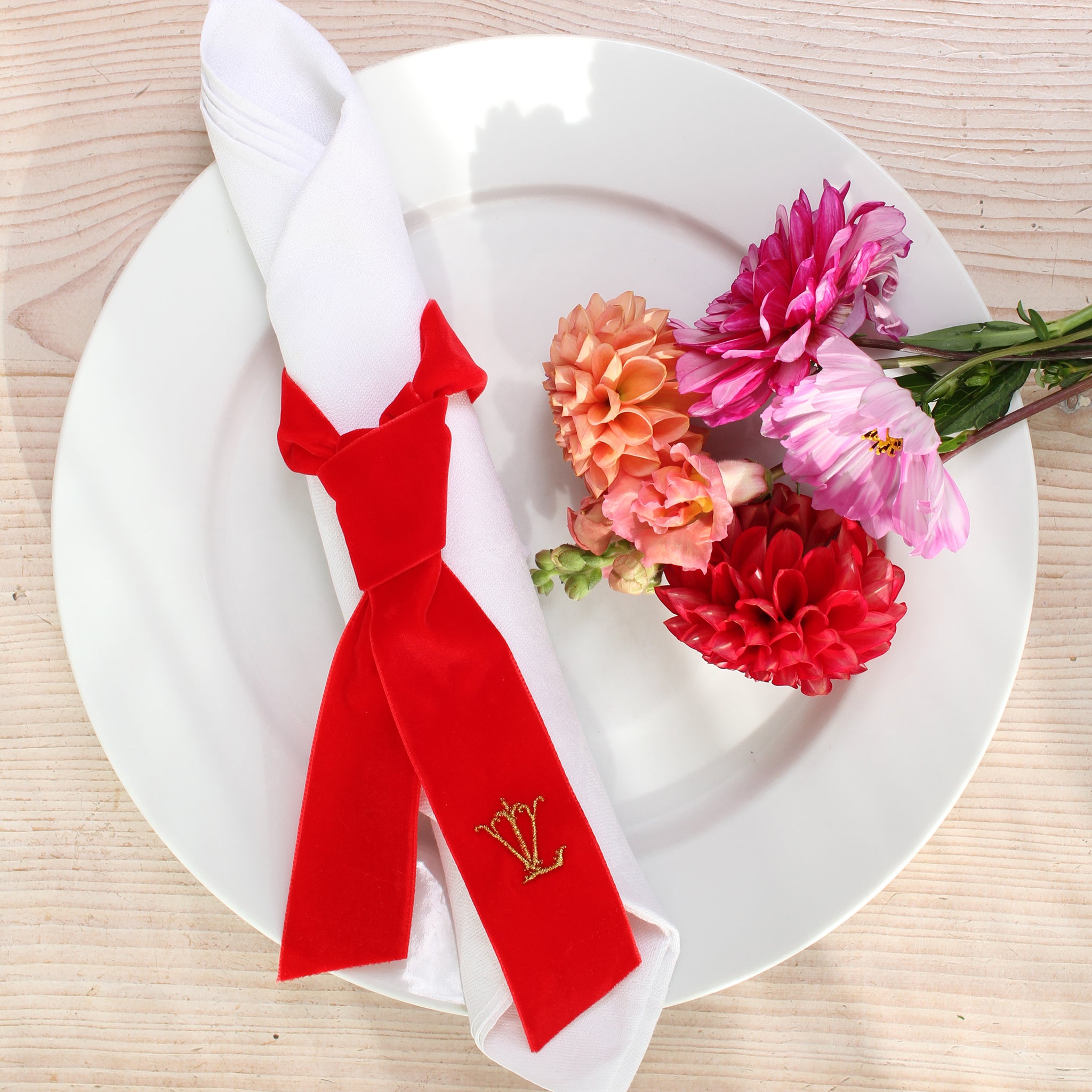 Samtband - London Red