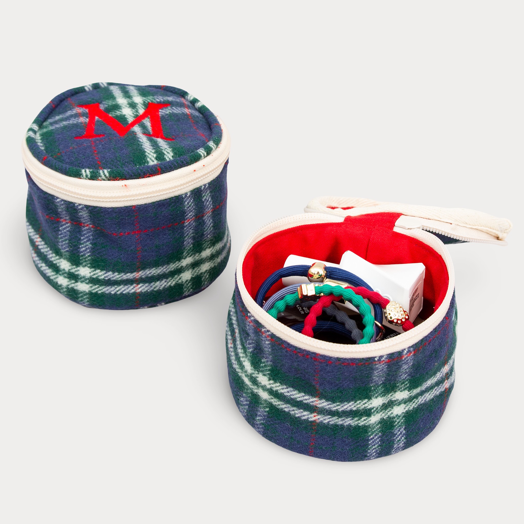 Rund Pouch - Wool Tartan