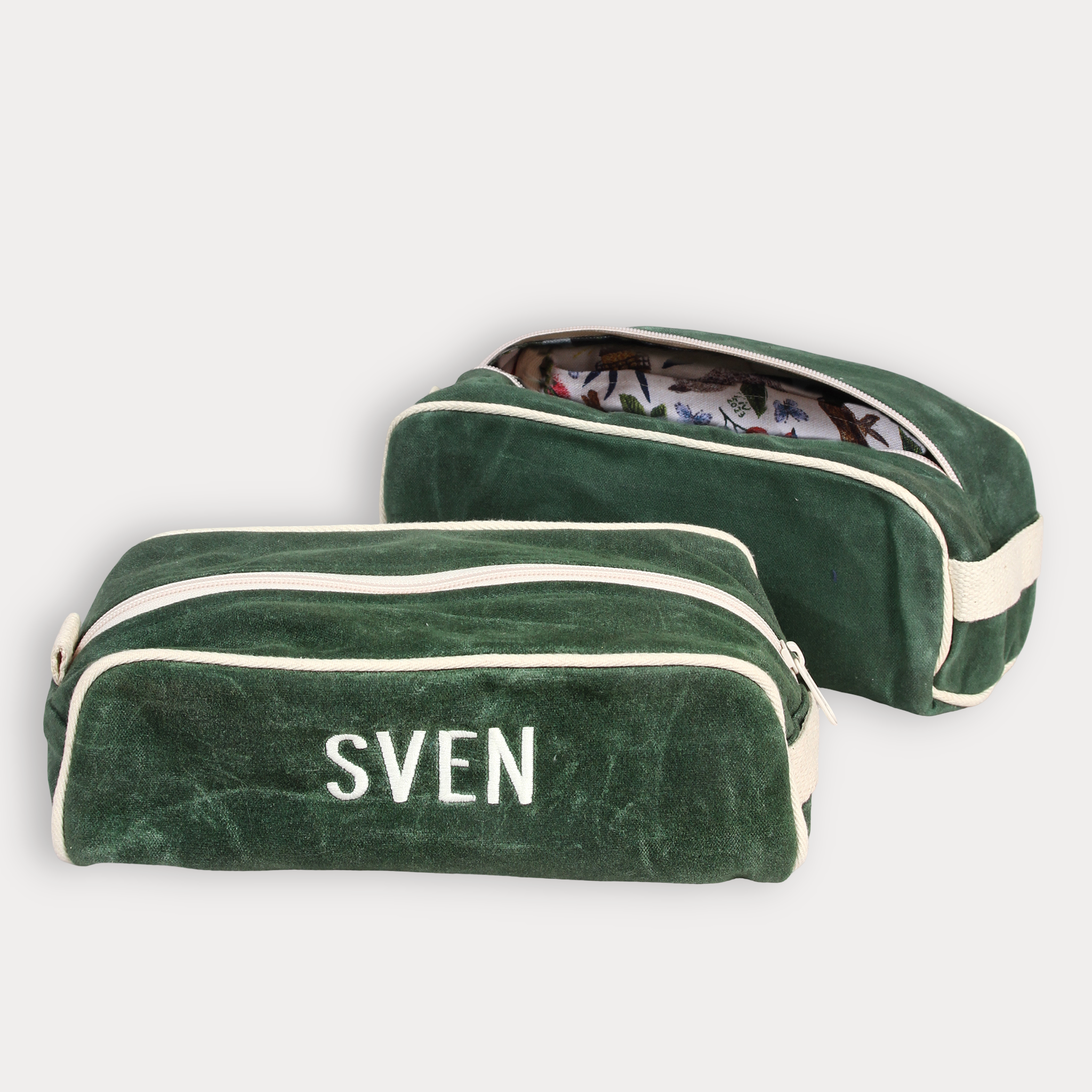 Toiletry Bag - Waxed Deerfield Green