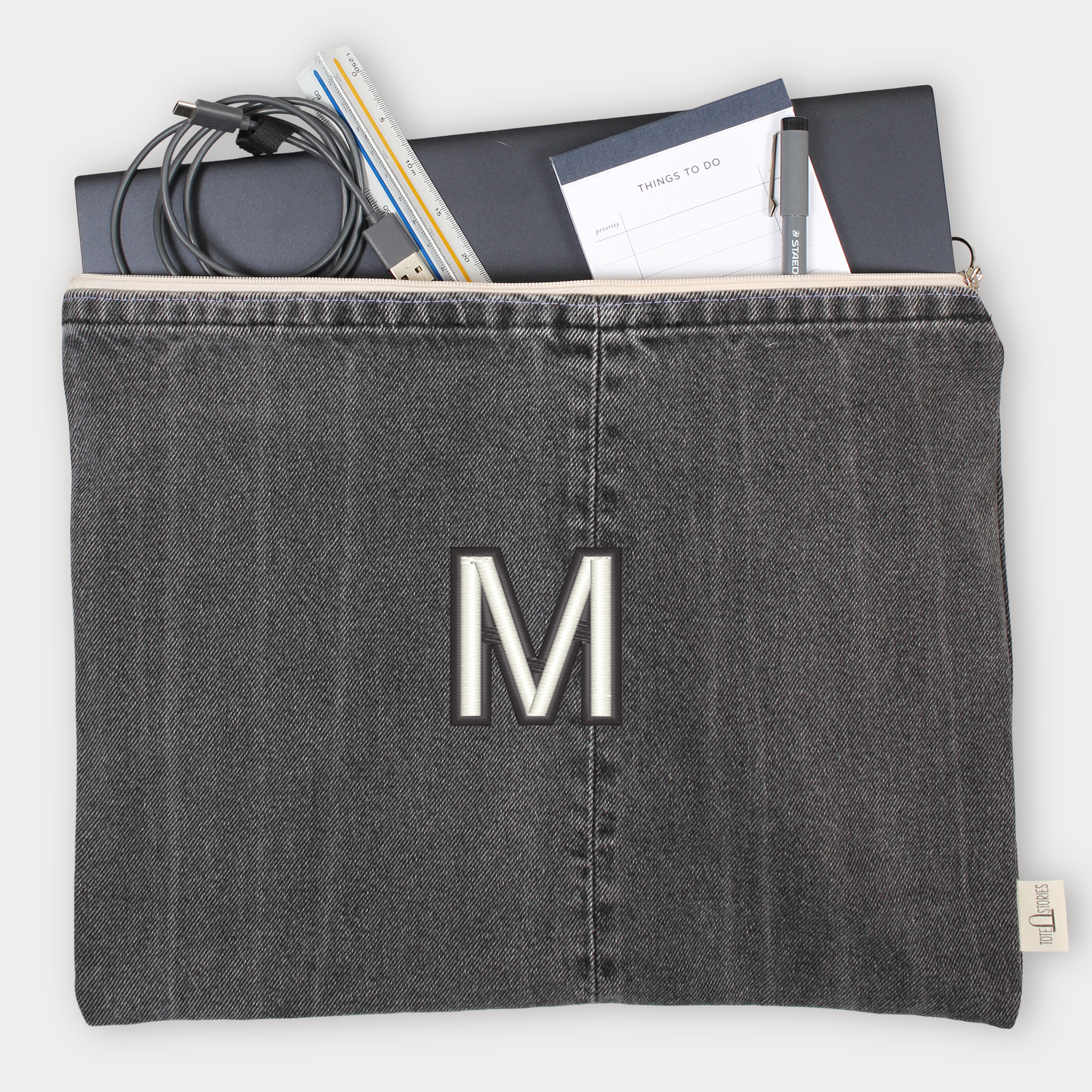Utility Pouch - Denim Black Indigo