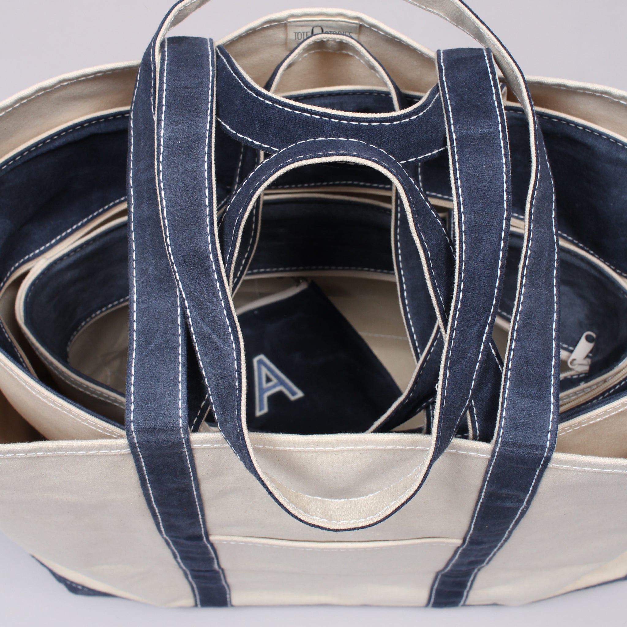 Waxed Tote Bag - Falsterbo Ocean