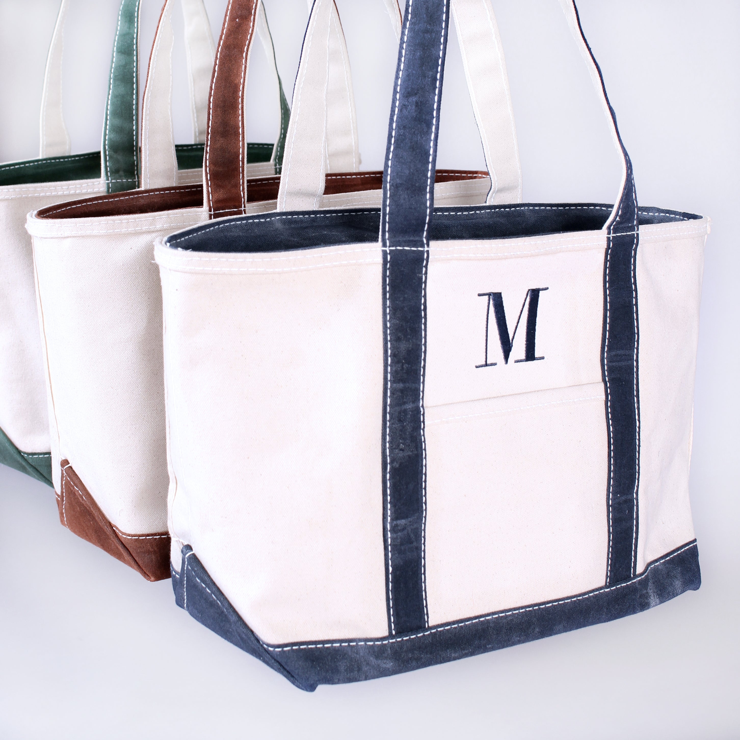 Waxed Tote Bag - Deerfield Green