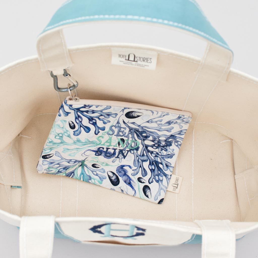 Classic Tote Bag - Andaman Aqua - Inside