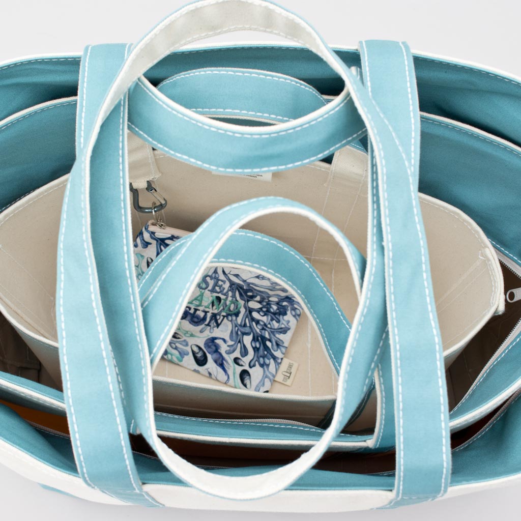 Classic Tote Bag - Andman Aqua - Stack