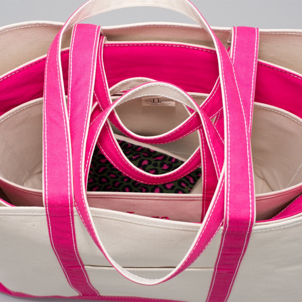 Classic Tote Bag - Jaipur Pink - Stack