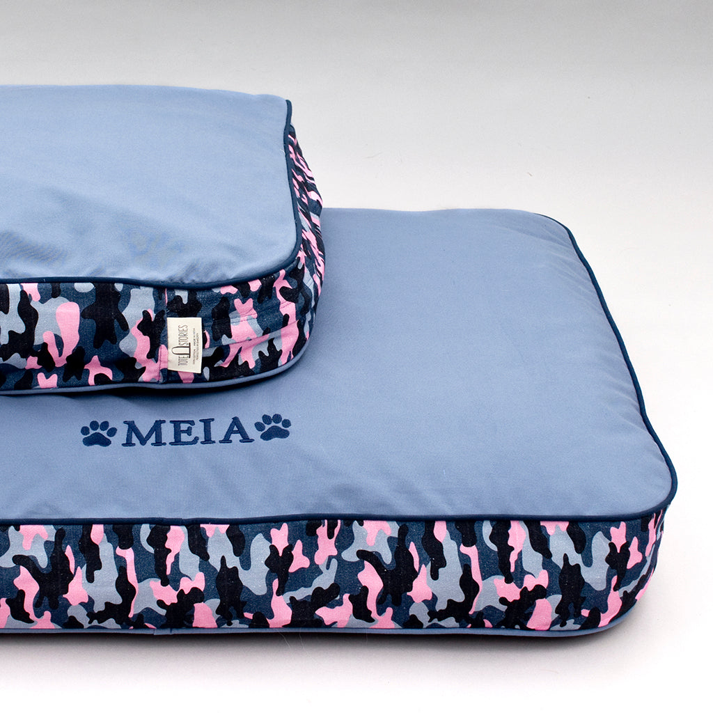 Dog Bed - Camo Falsterbo Ocean - Tag