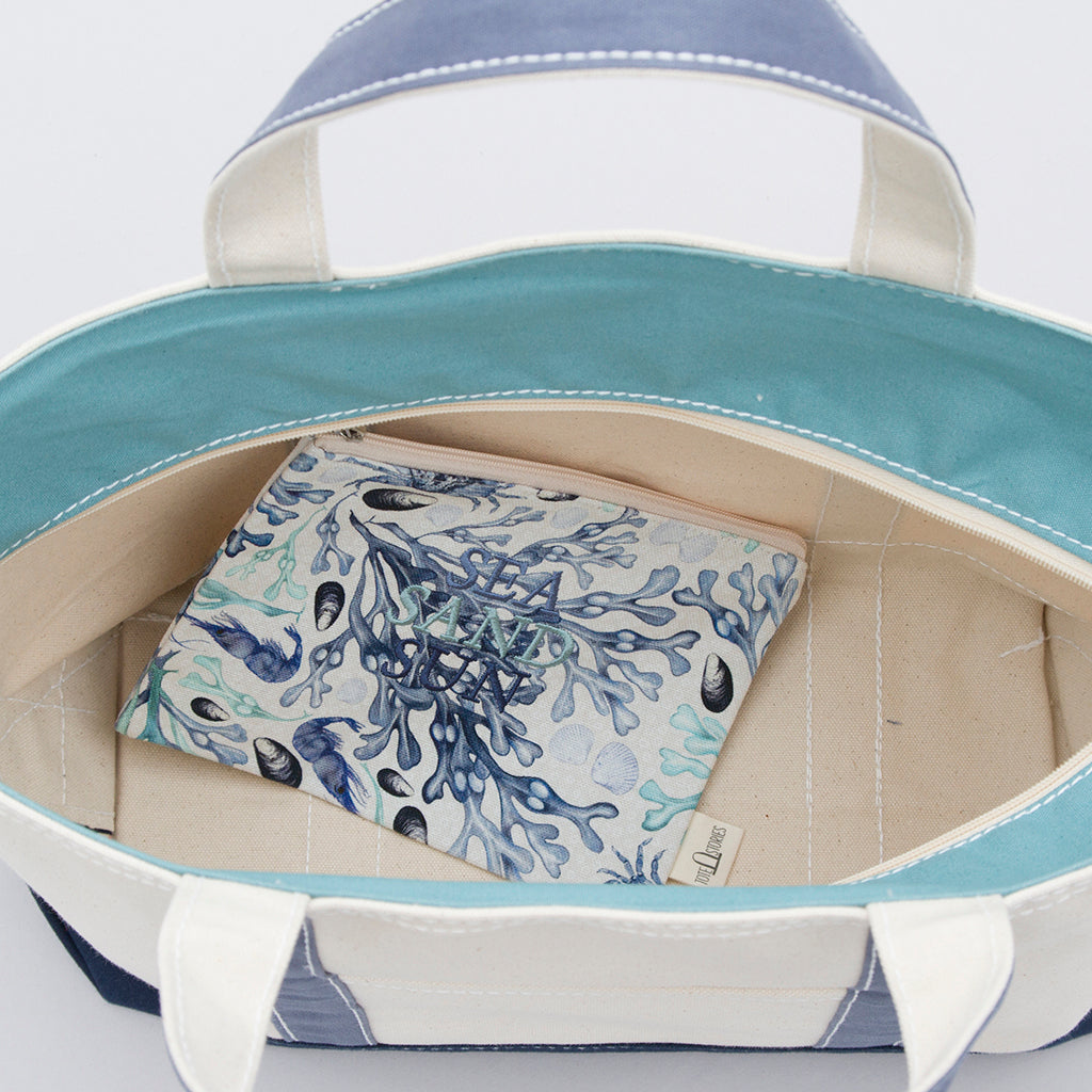 Multi Tote Bag - Andaman Aqua - Inside