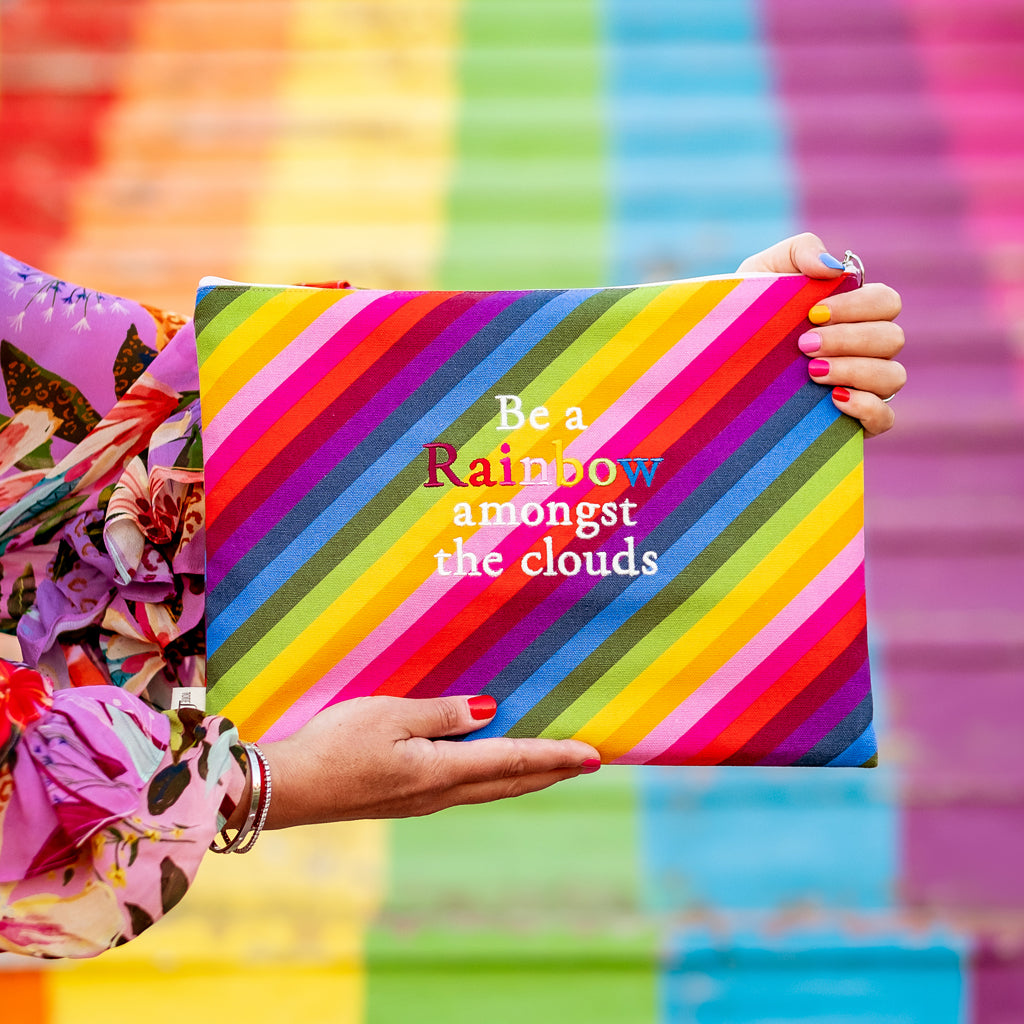 Beach Pouch - Rainbow