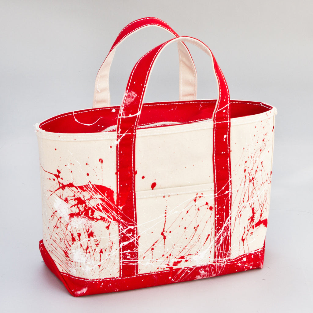 Paint Splatter Tote - London Red - Front