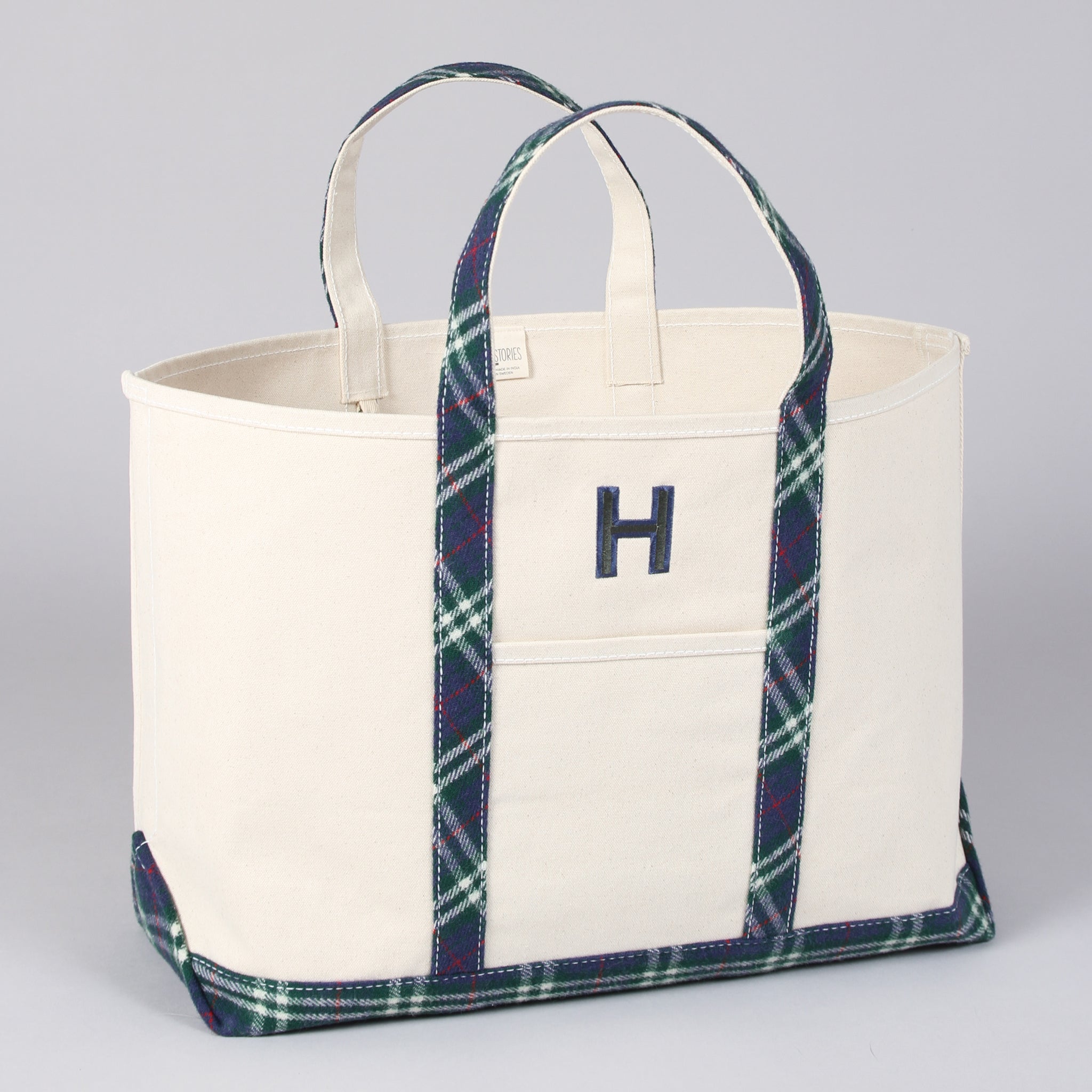 Limited Tote Bag - Wool Tartan - Front