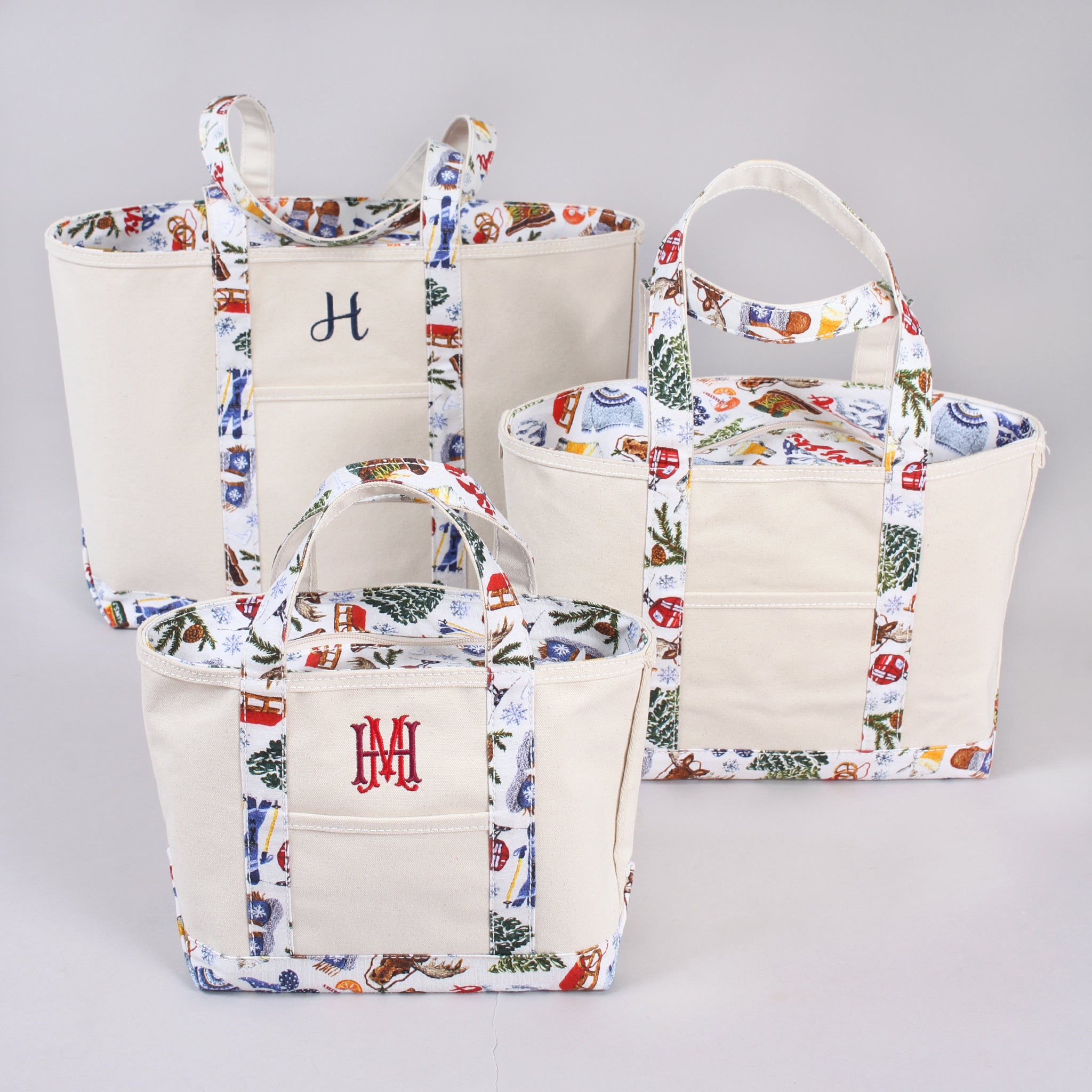 Apres Ski tote bag - tripple
