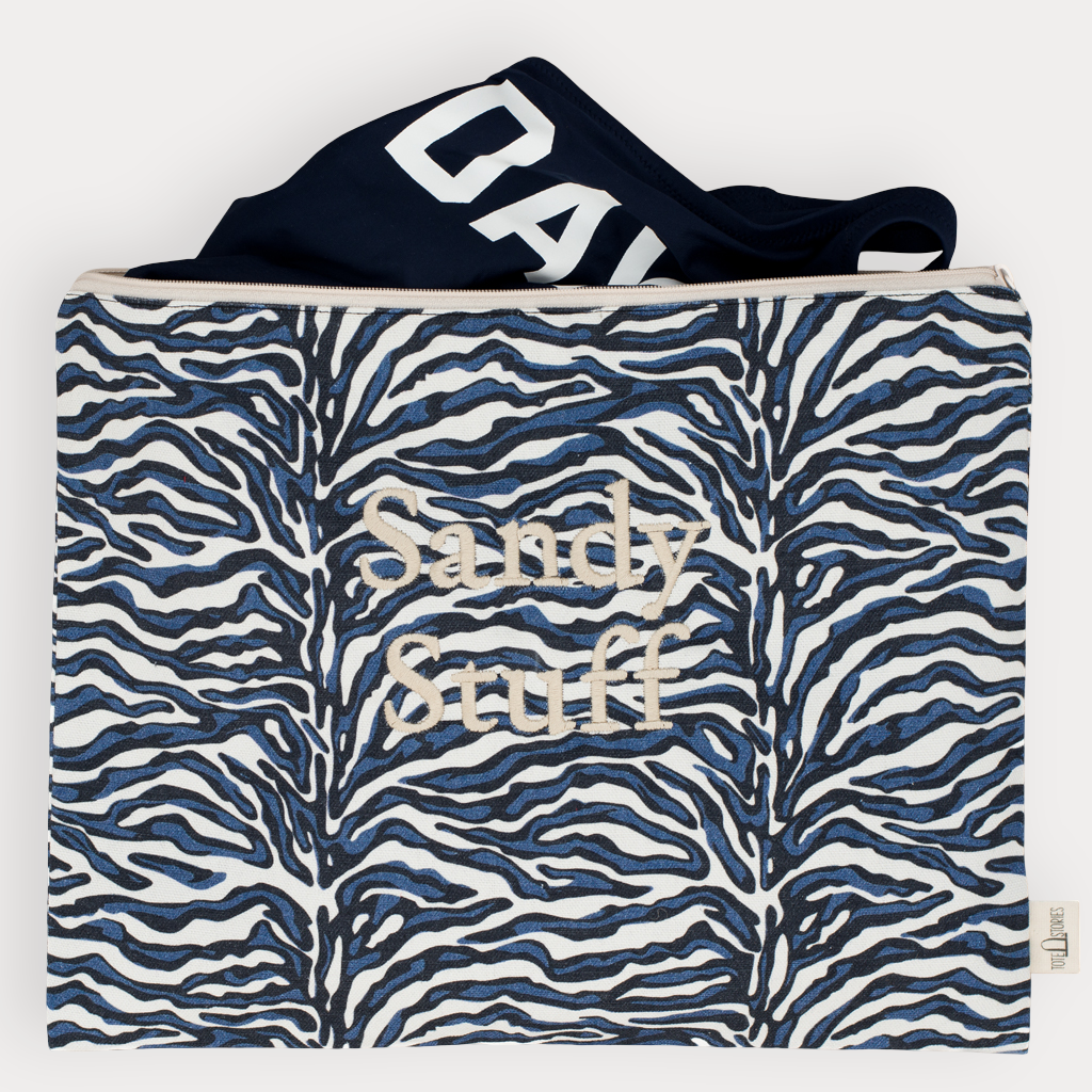 Beach Pouch - Zebra Falsterbo Ocean
