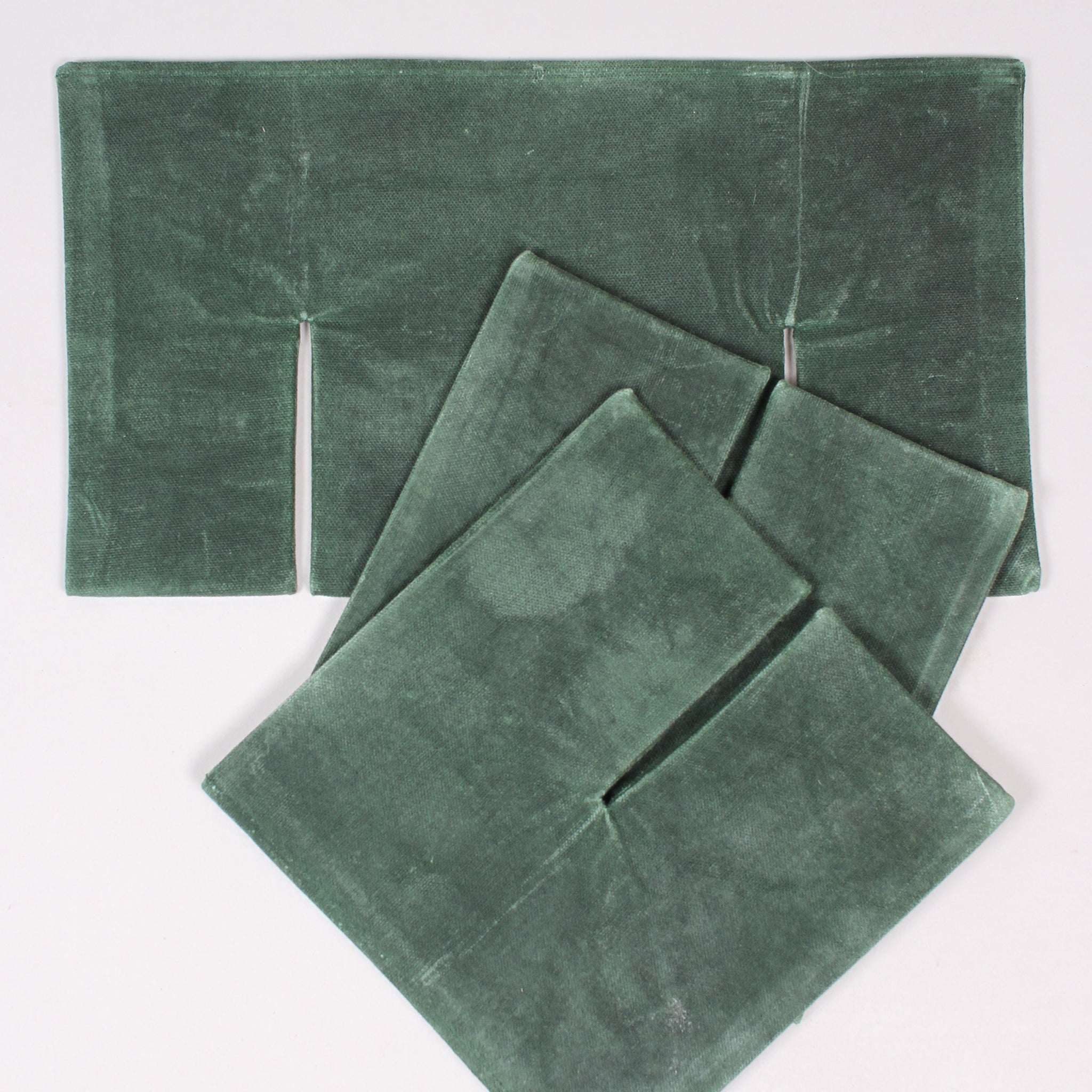 Bottle divider insert - Waxed Deerfield Green