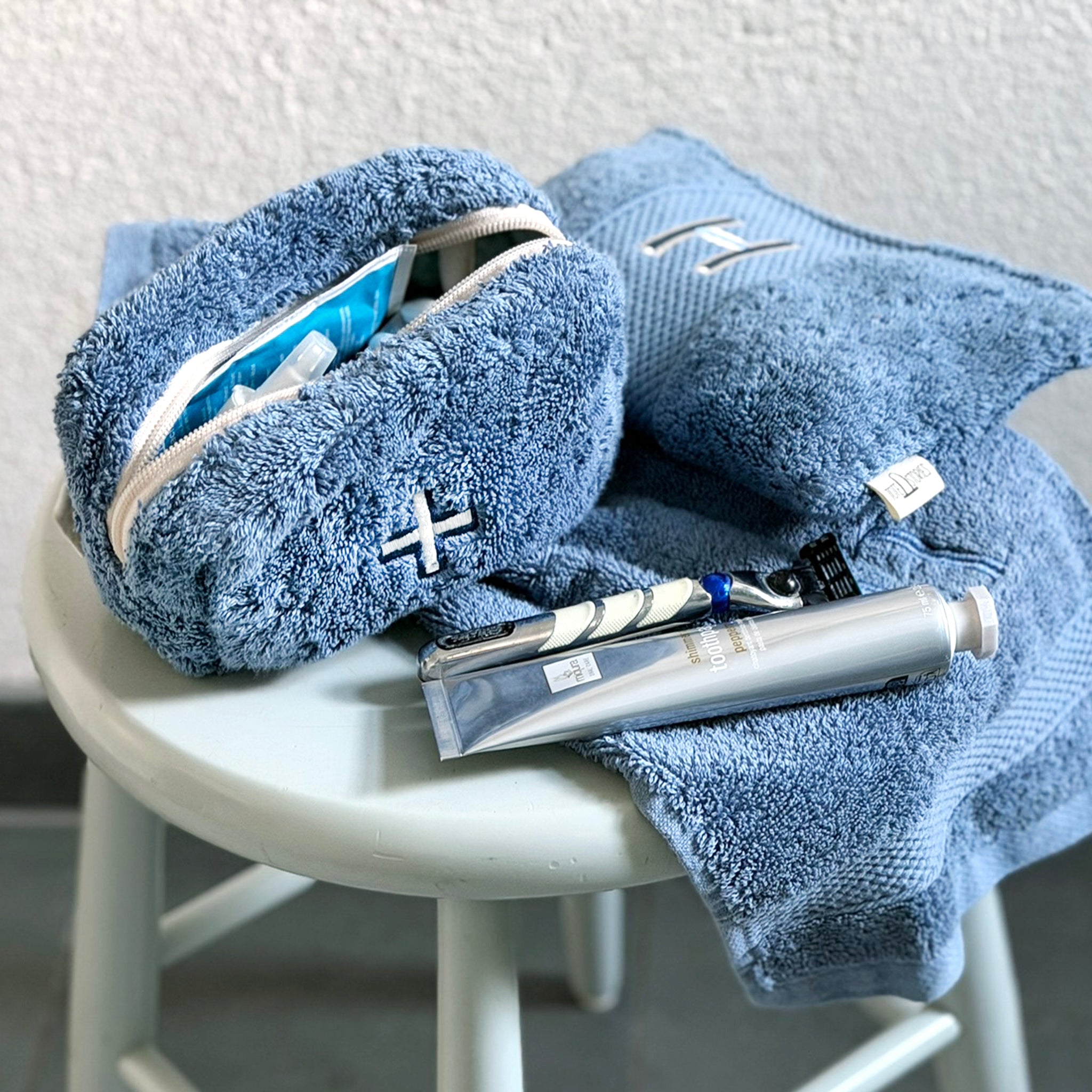 Makeup Bag - Bath Towel Falsterbo Sky