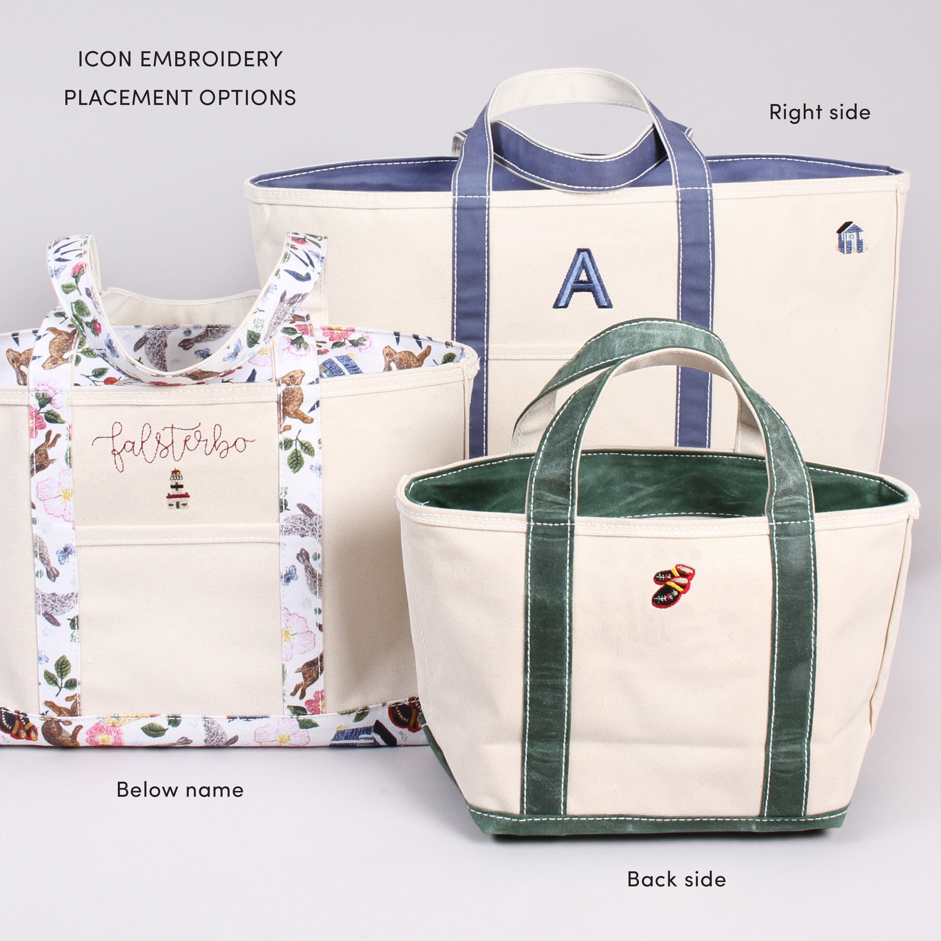 Wool Embroidery Tote Bag - Näset