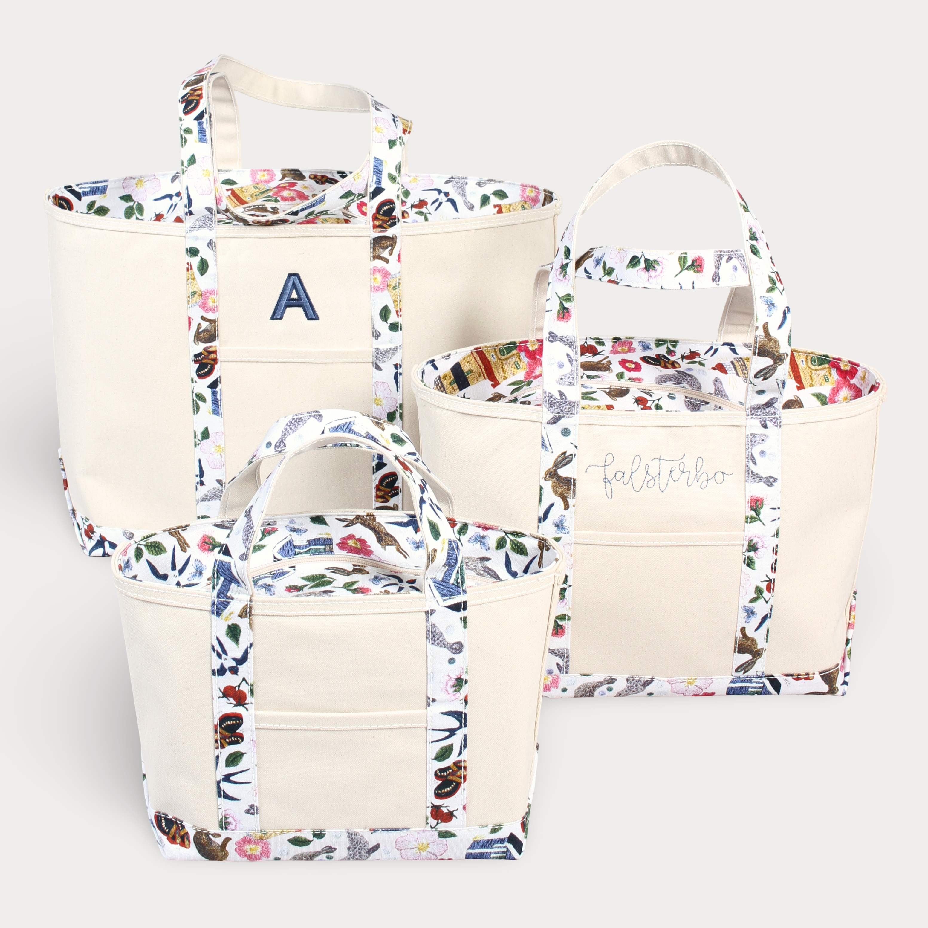 Wool Embroidery Tote Bag - Näset