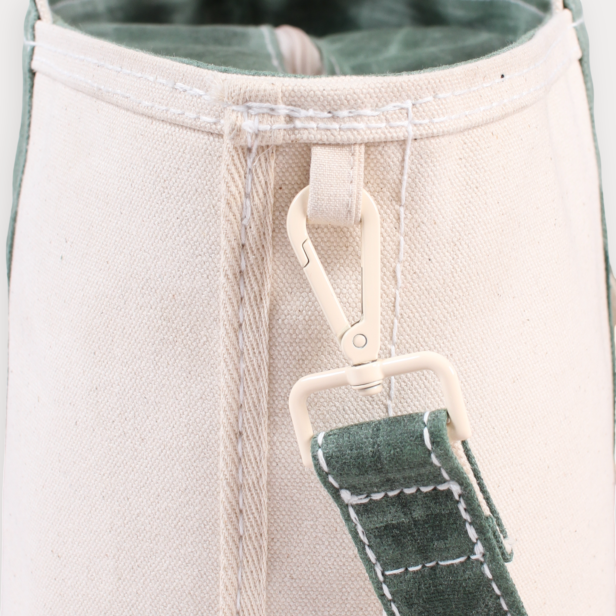 Long Strap - Waxed Deerfield Green