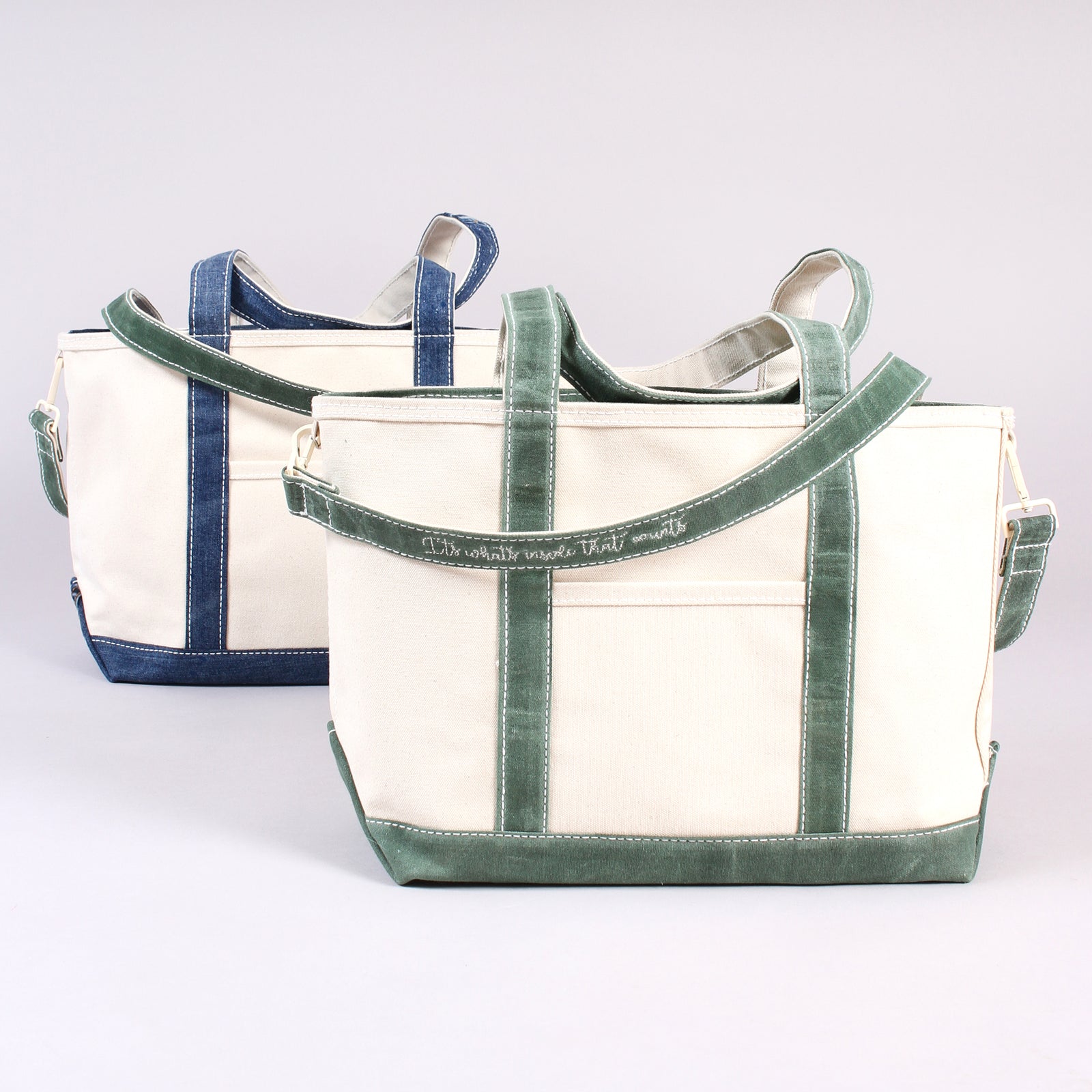 Long Strap - Waxed Deerfield Green