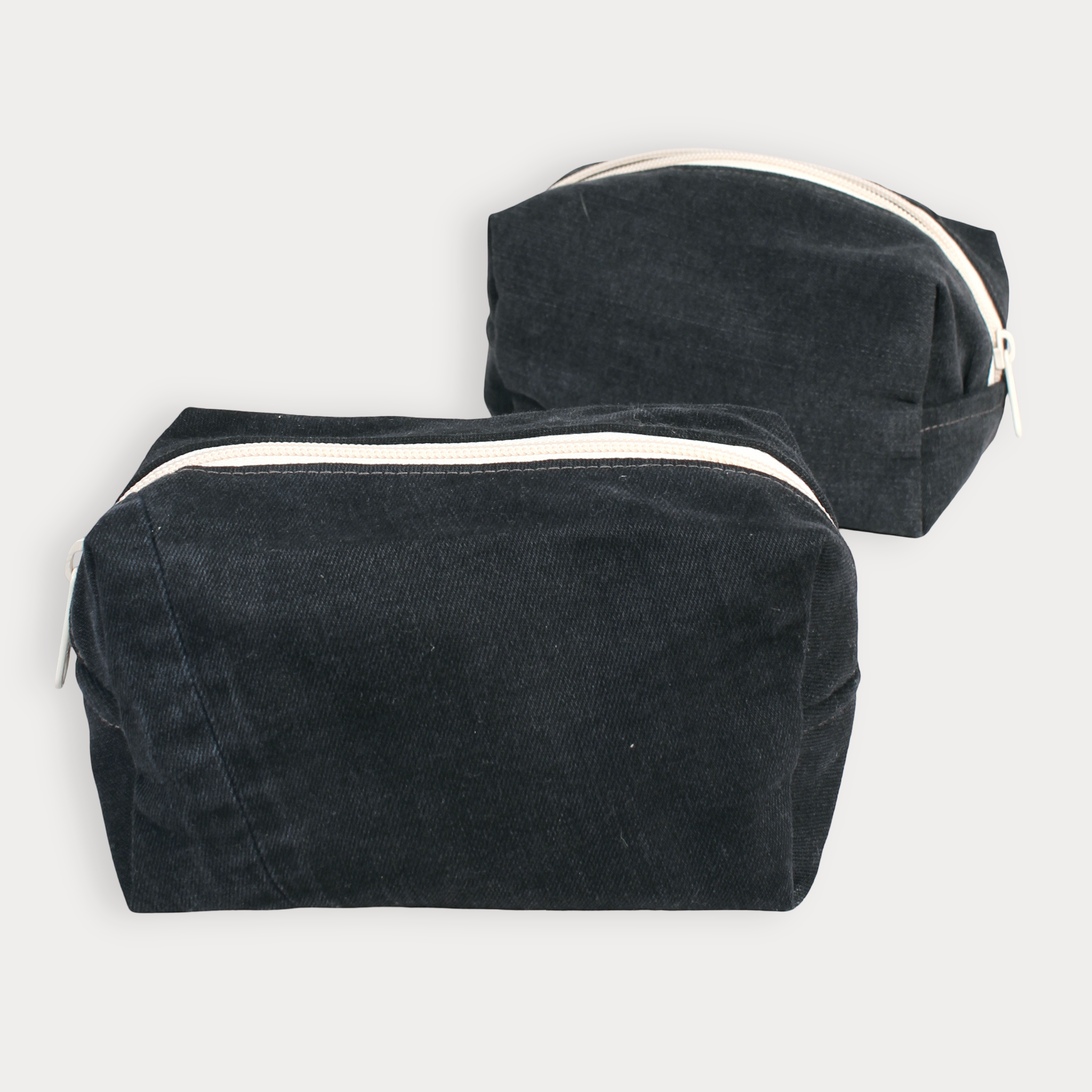 Makeup Bag - Black Denim