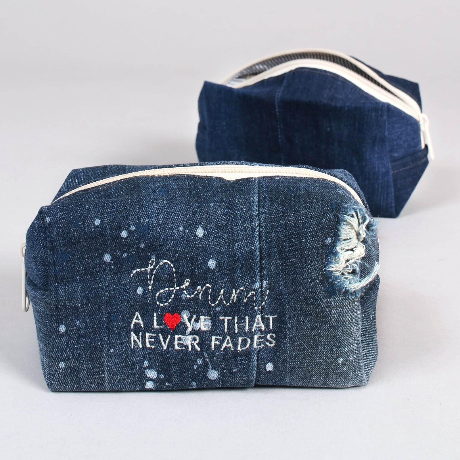 Makeup Bag - Denim Dark Indigo