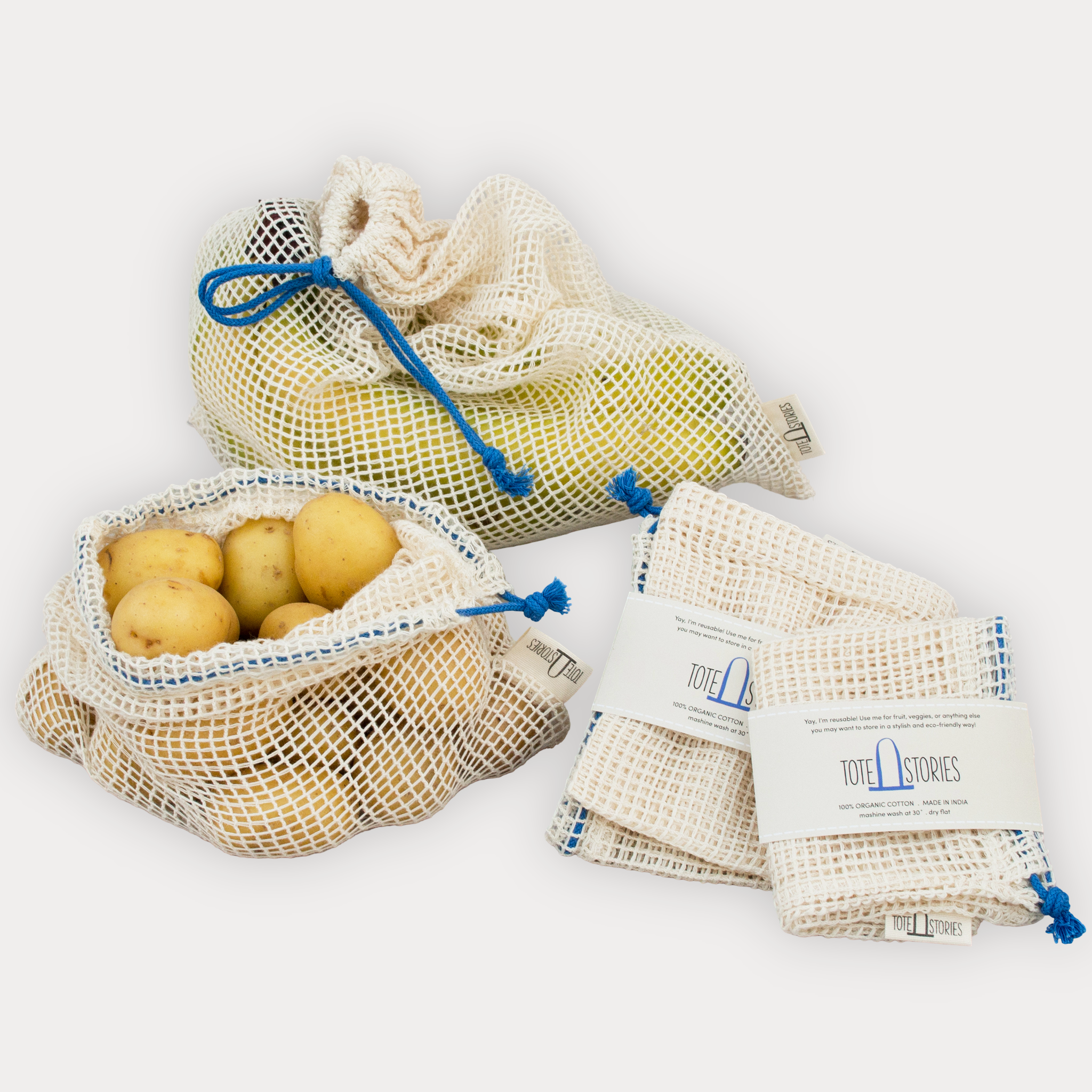 Obst- und Gemüsenetz - Chefchaouen Blau