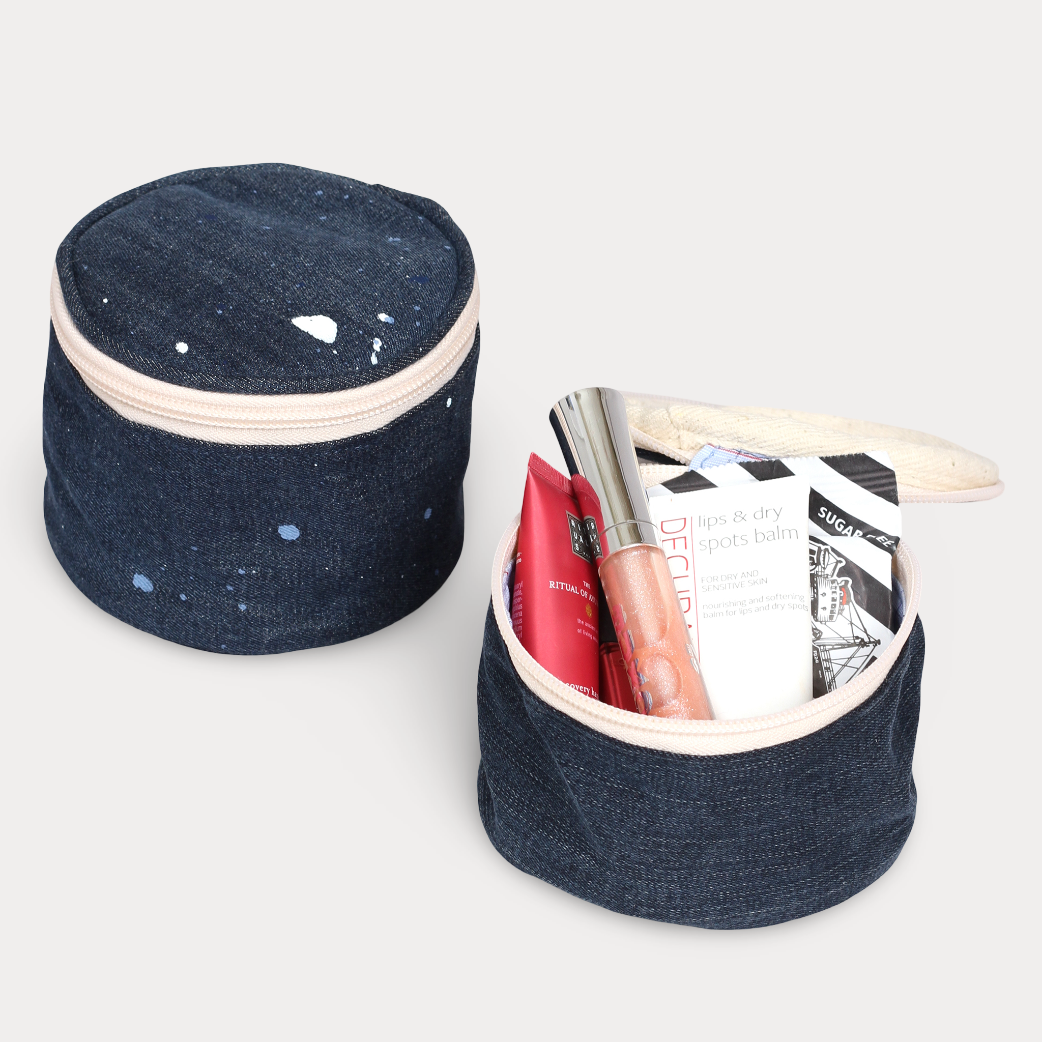 Rund Pouch - Denim Dark Indigo