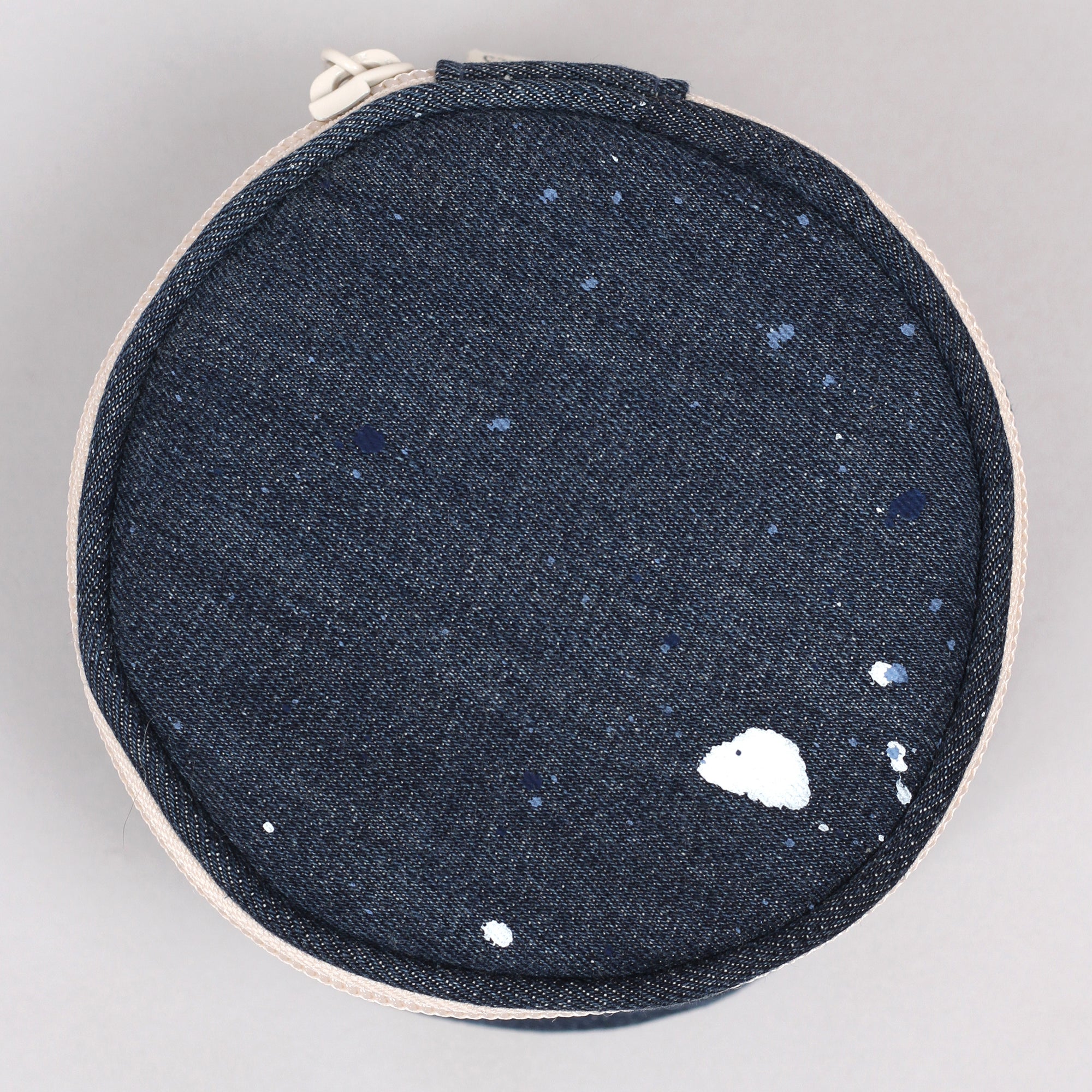 Round Pouch - Denim Dark Indigo