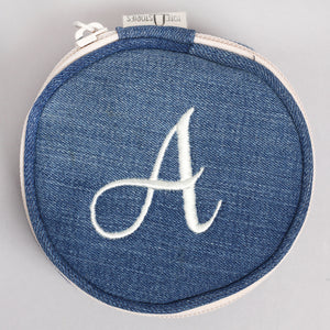 Round Pouch - Denim Medium Indigo