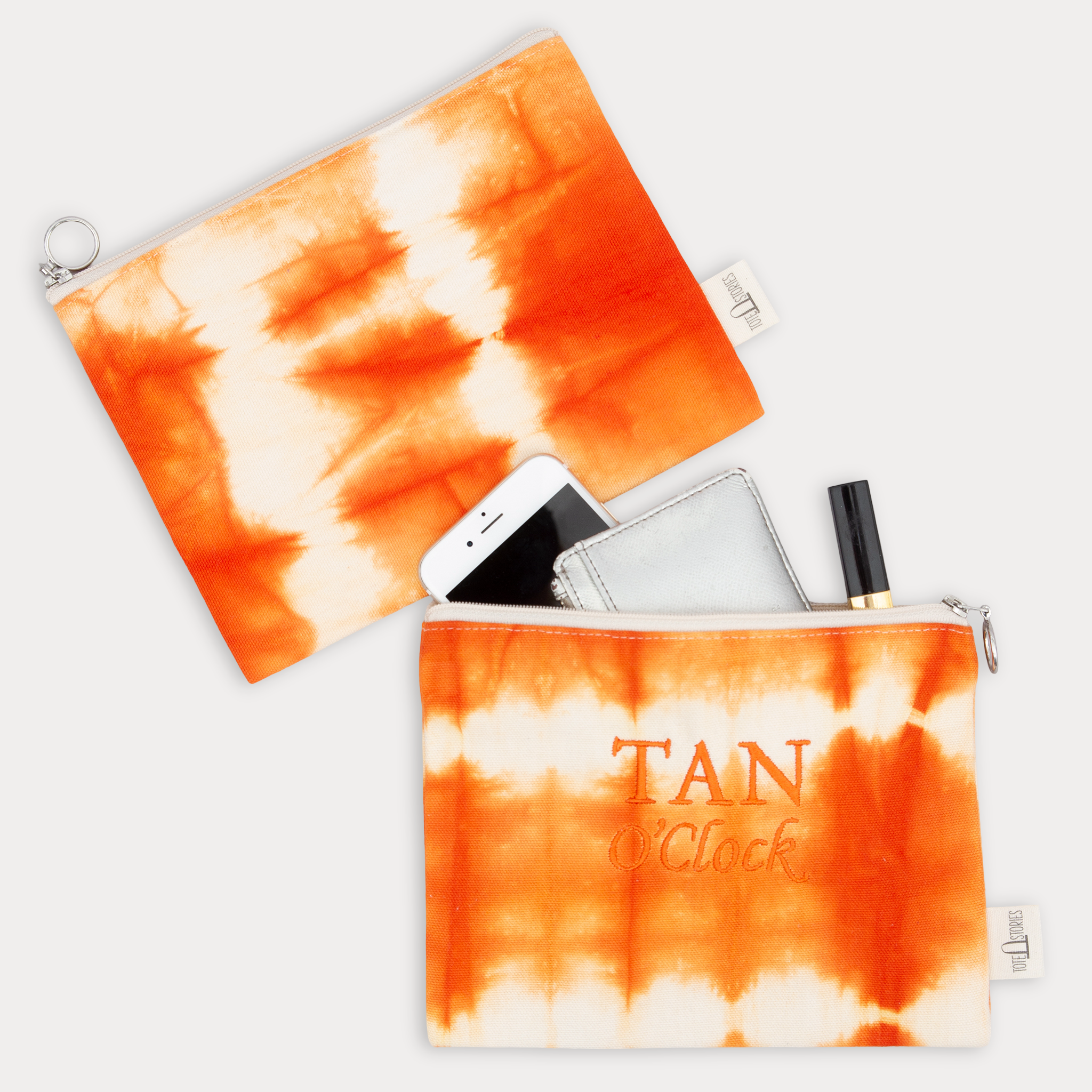 Pouch - Shibori Orange