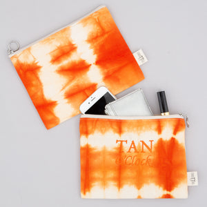 Pouch - Shibori Orange