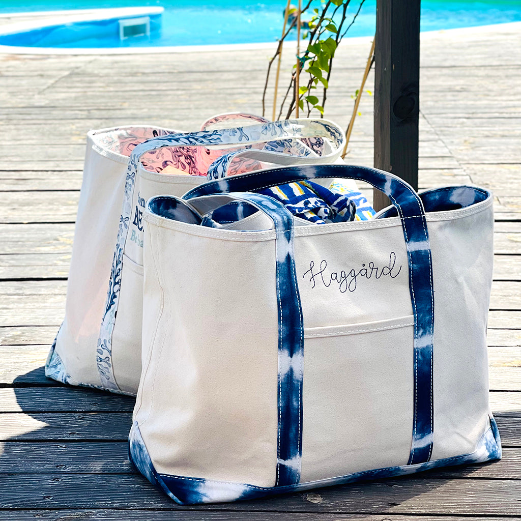 Limited tote bag - Shibori Blue Sizes