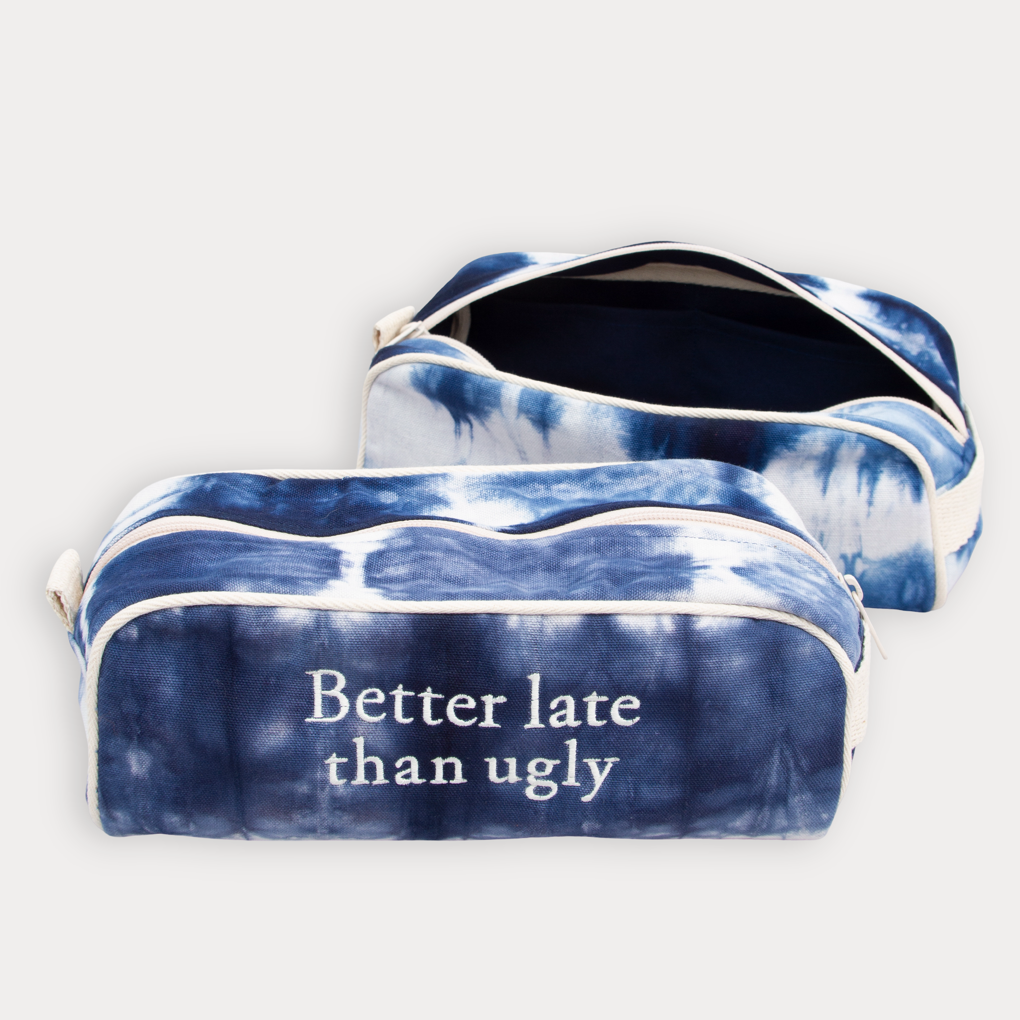 Toiletry Bag - Shibori Blue