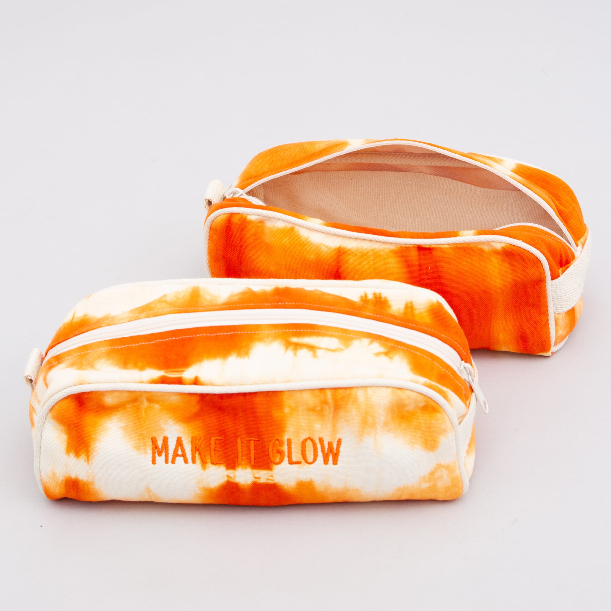 Toiletry bag - Shibori Orange front