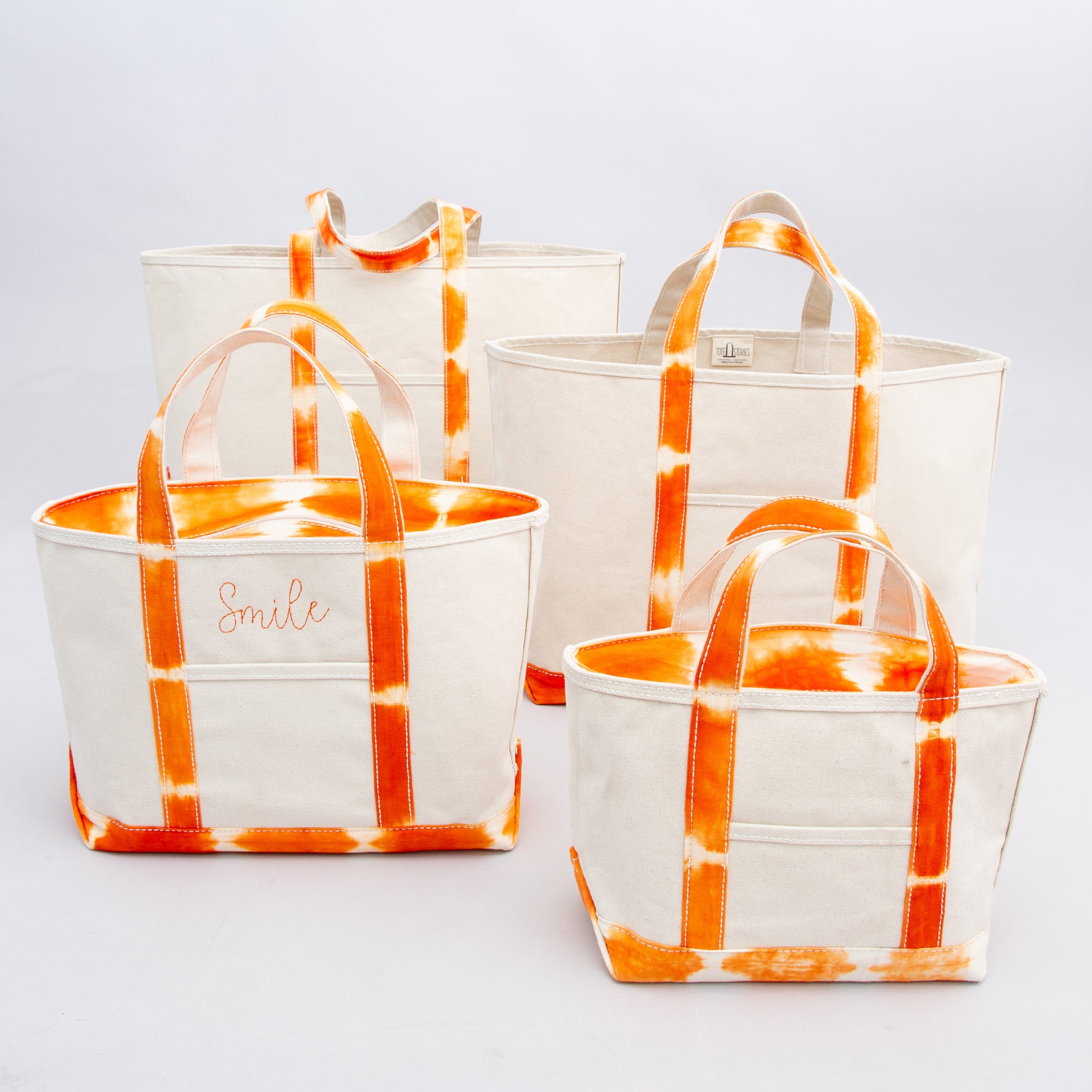 Limited tote bag - Shibori Orange Sizes