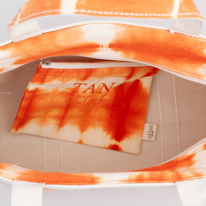 Limited tote bag - Shibori Orange Inside