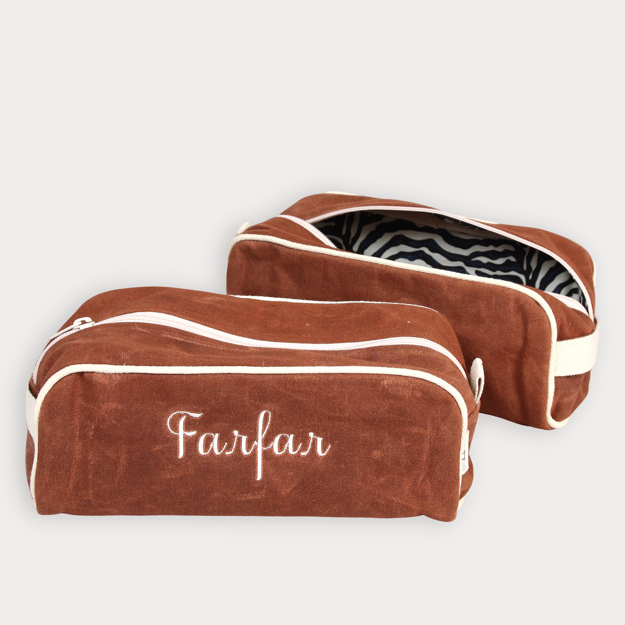 Toiletry Bag - Waxed Bahia Brown