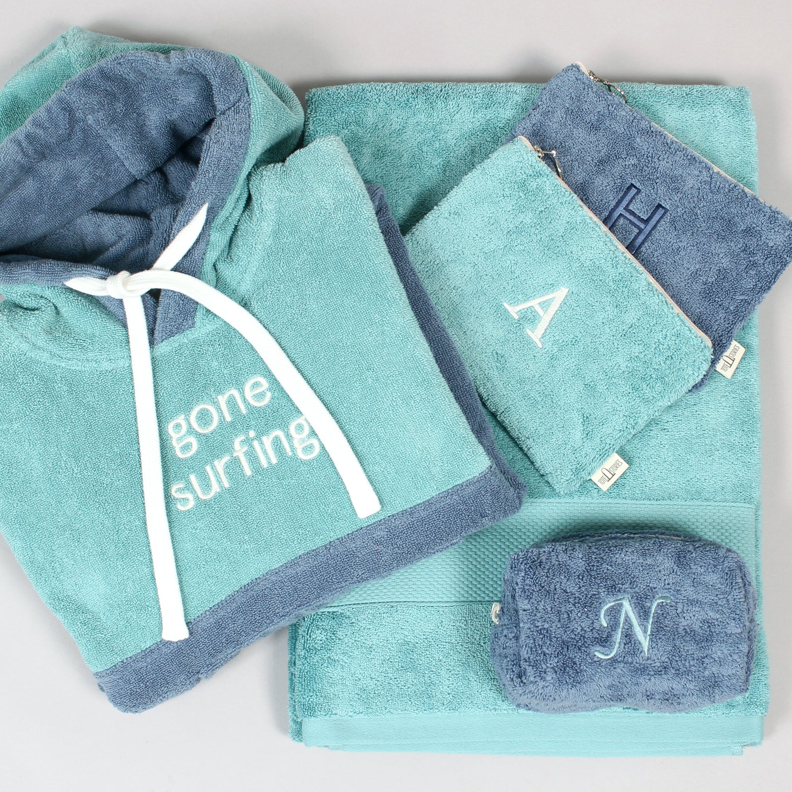 Pouch - Bath towel Andaman Aqua