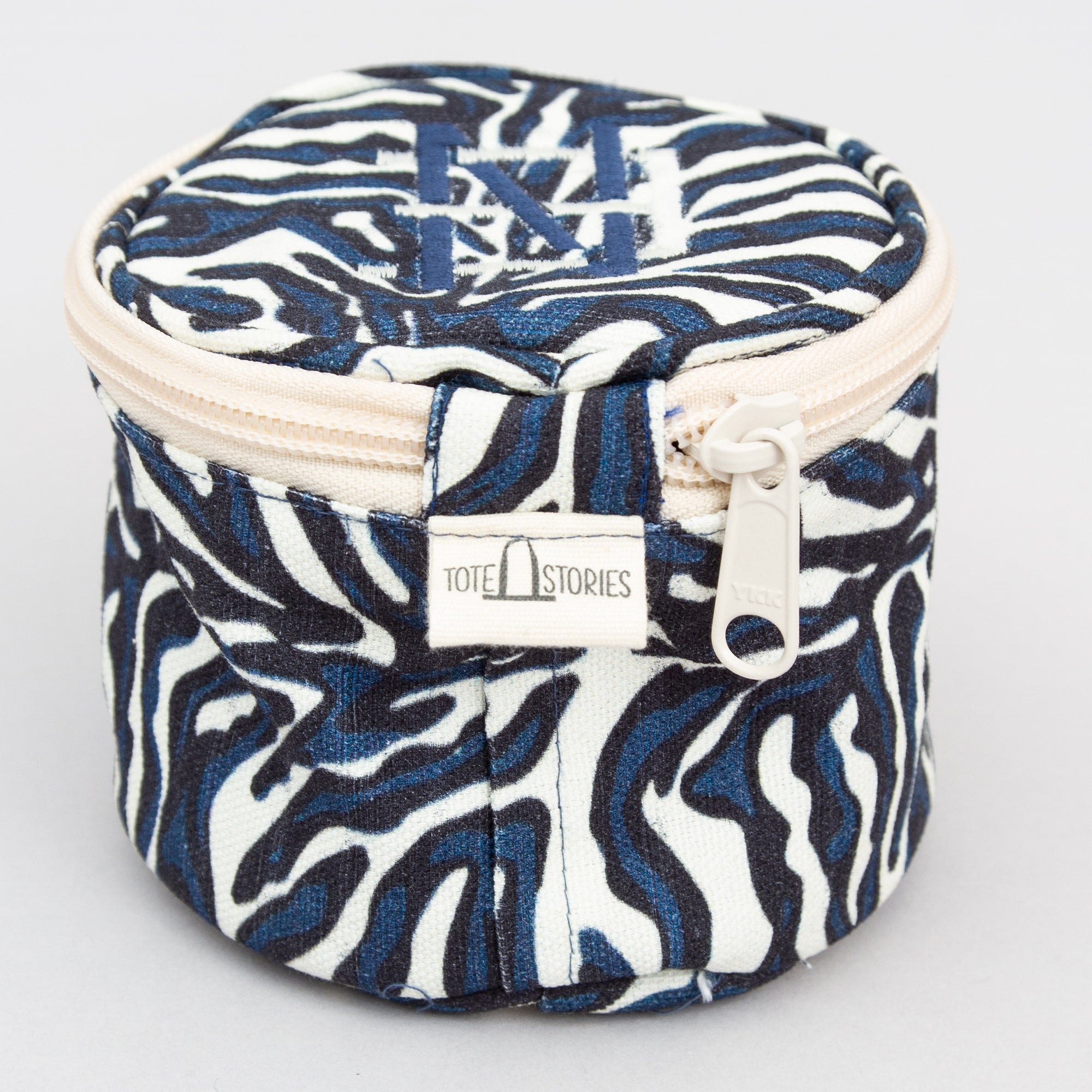 Round Pouch - Zebra Falsterbo Ocean