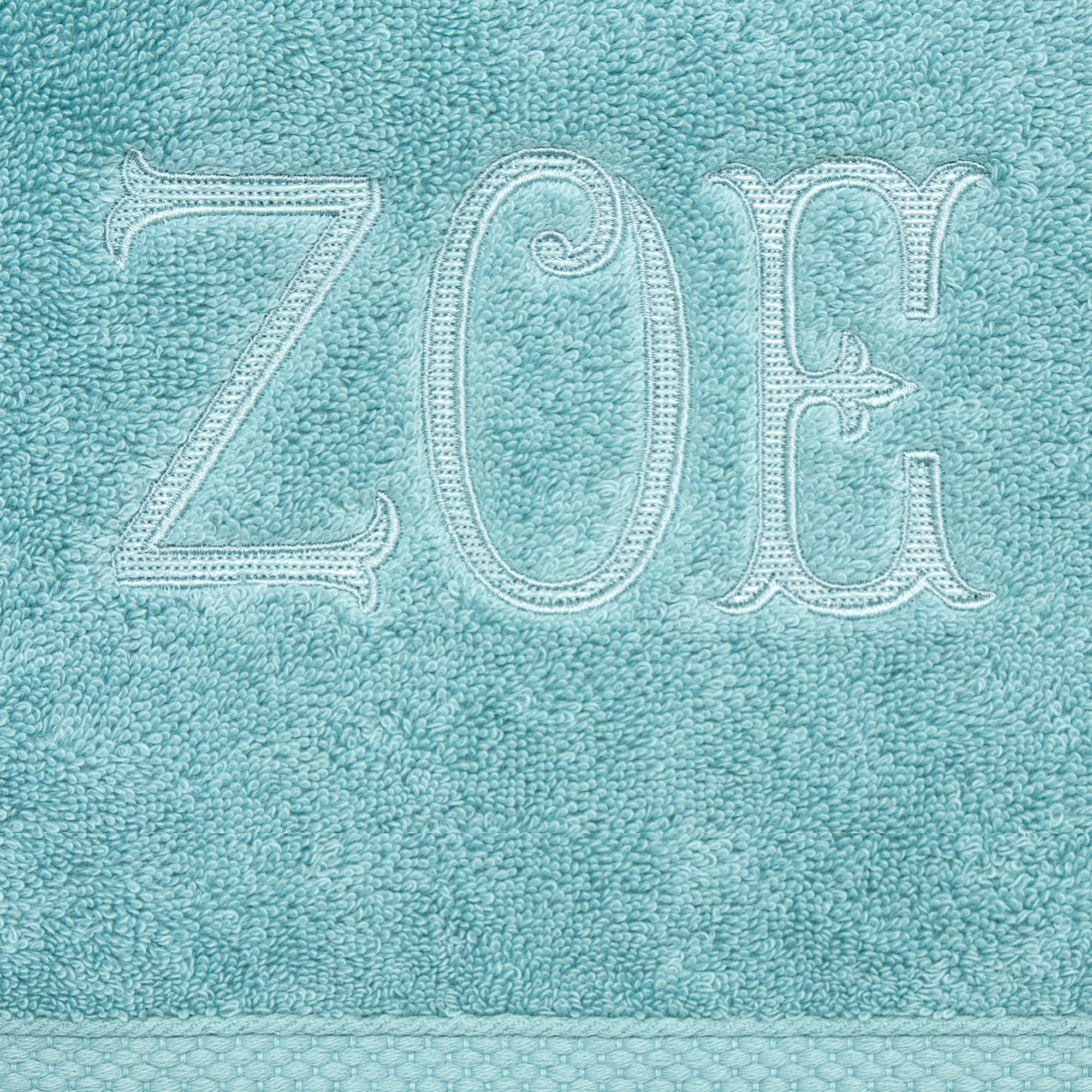 Bathtowel Andaman Aqua Monogram